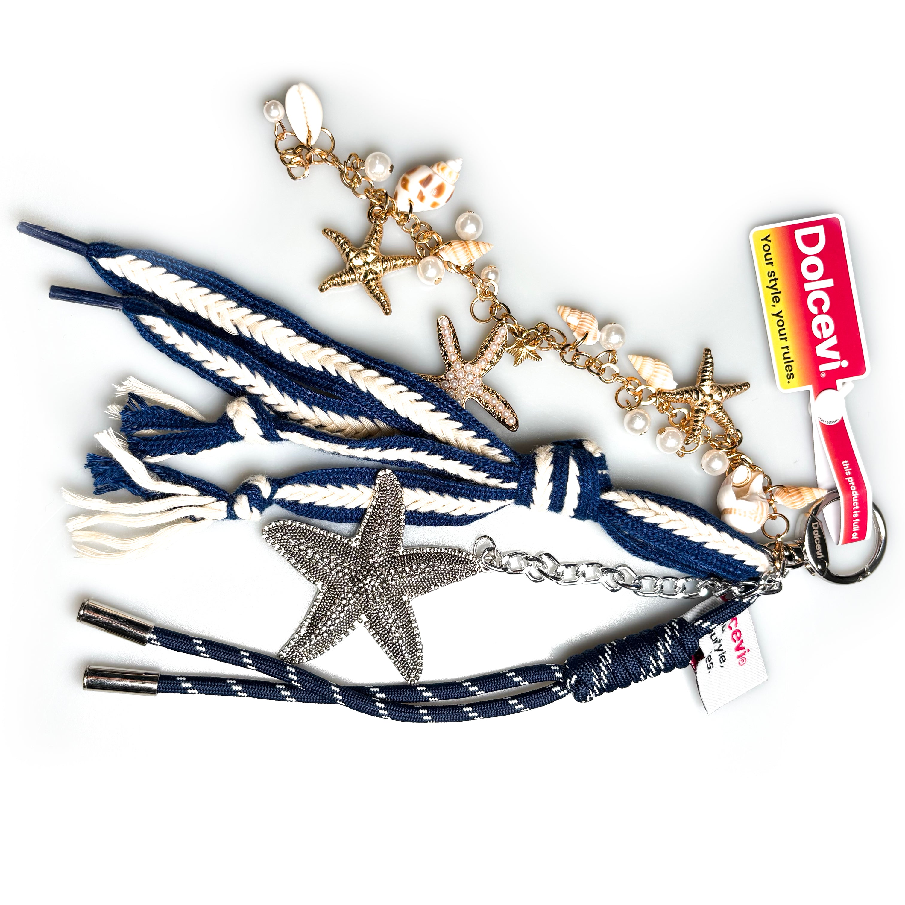 Nautical Starfish Bag Charm π Description: