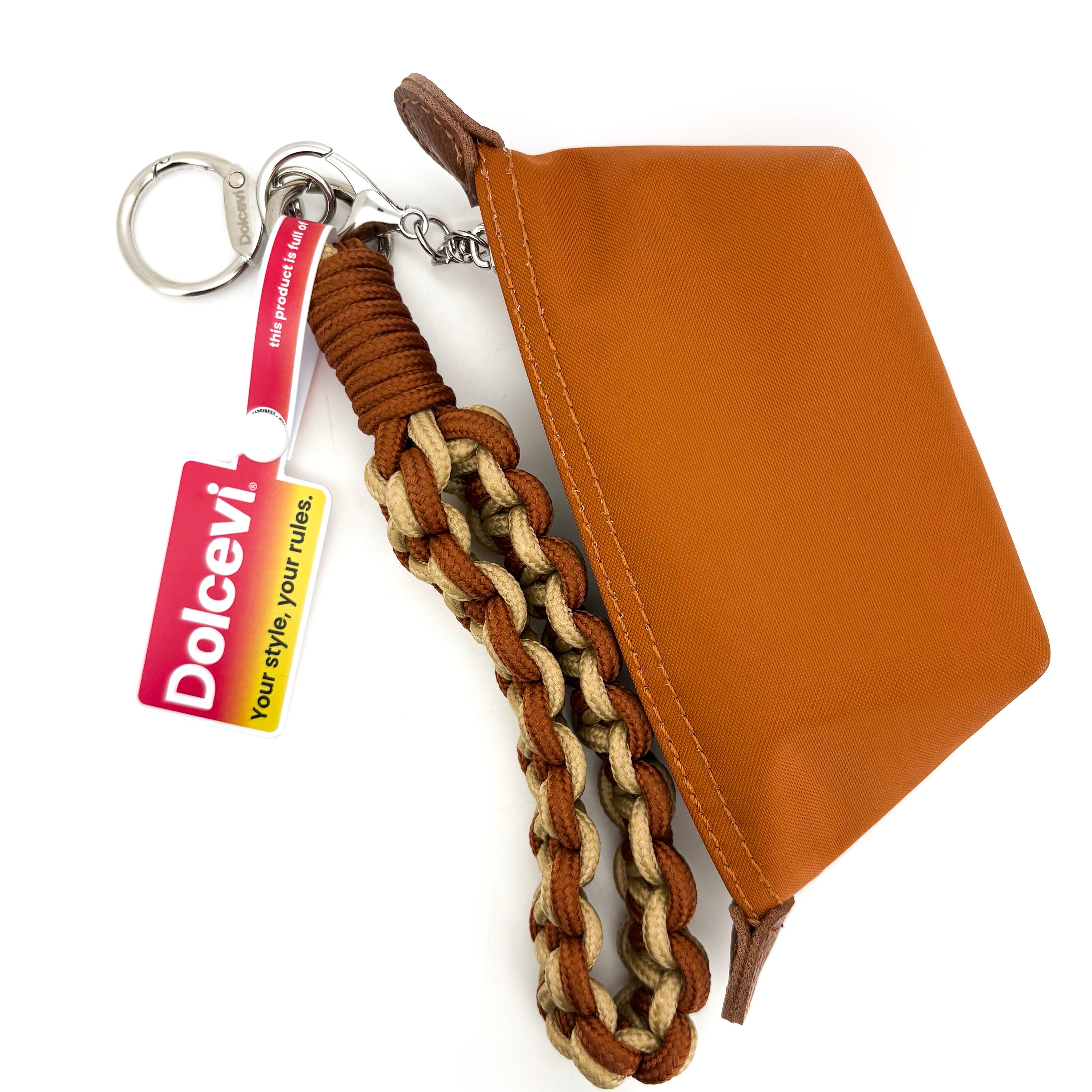 Braided Chestnut Mini Bag Charm