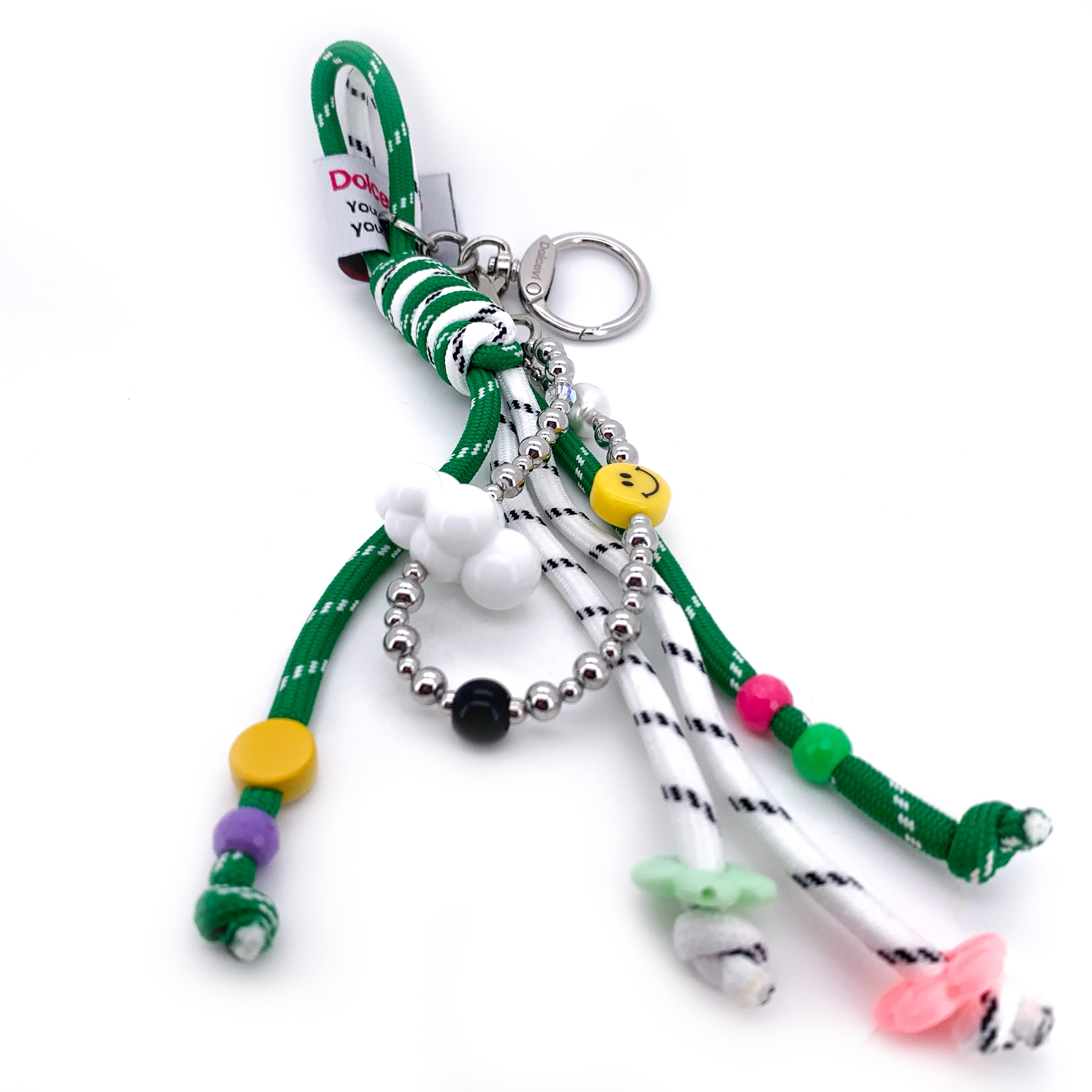 Playful Rope & Bead Key Charm