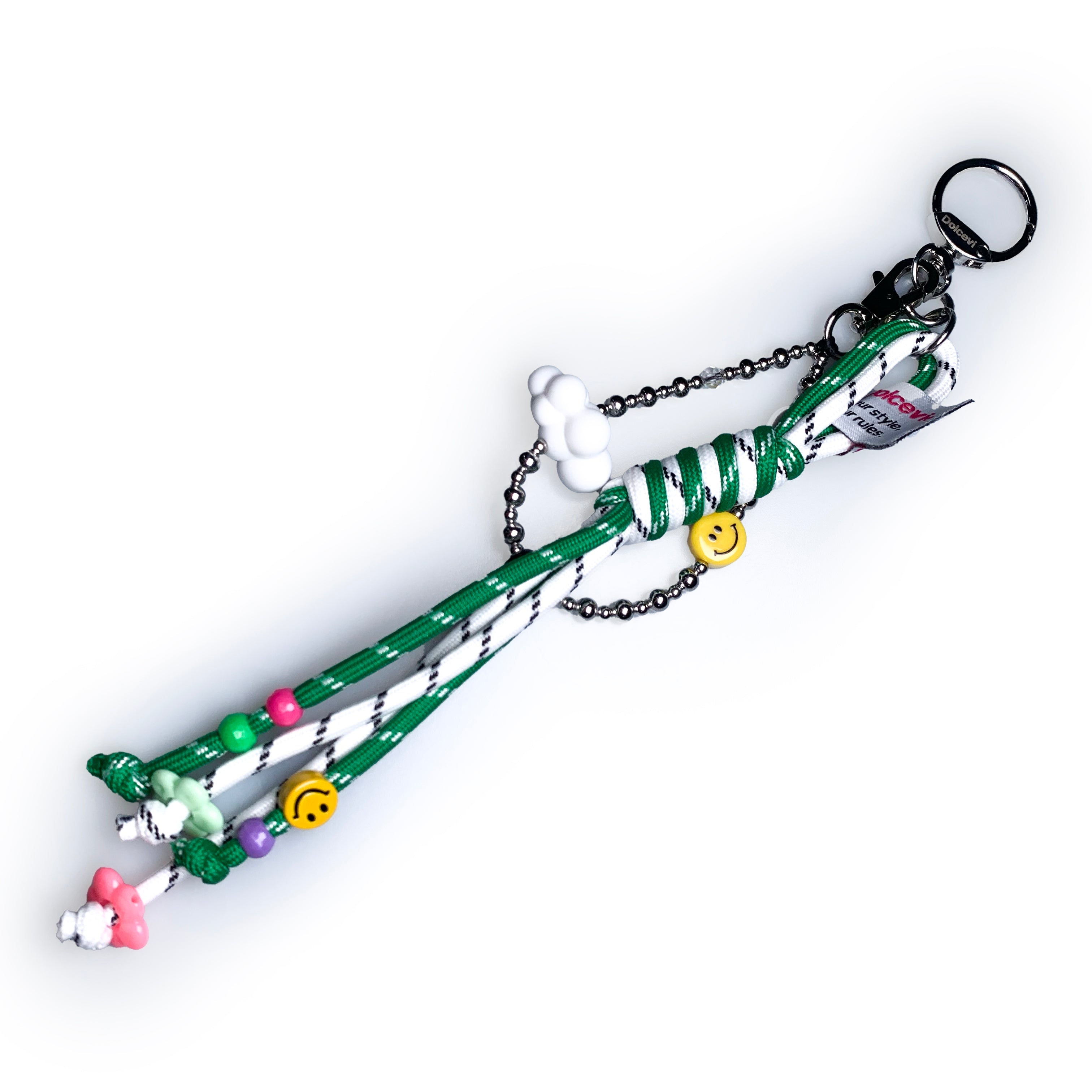 Playful Rope & Bead Key Charm