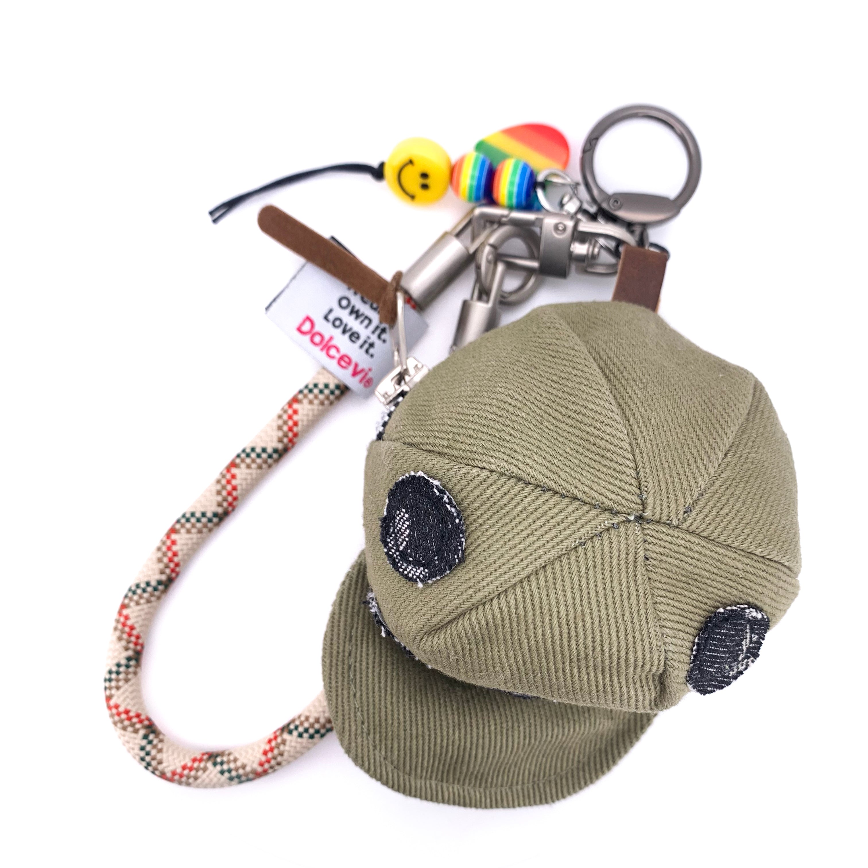 Smiley Cap Bag Charm