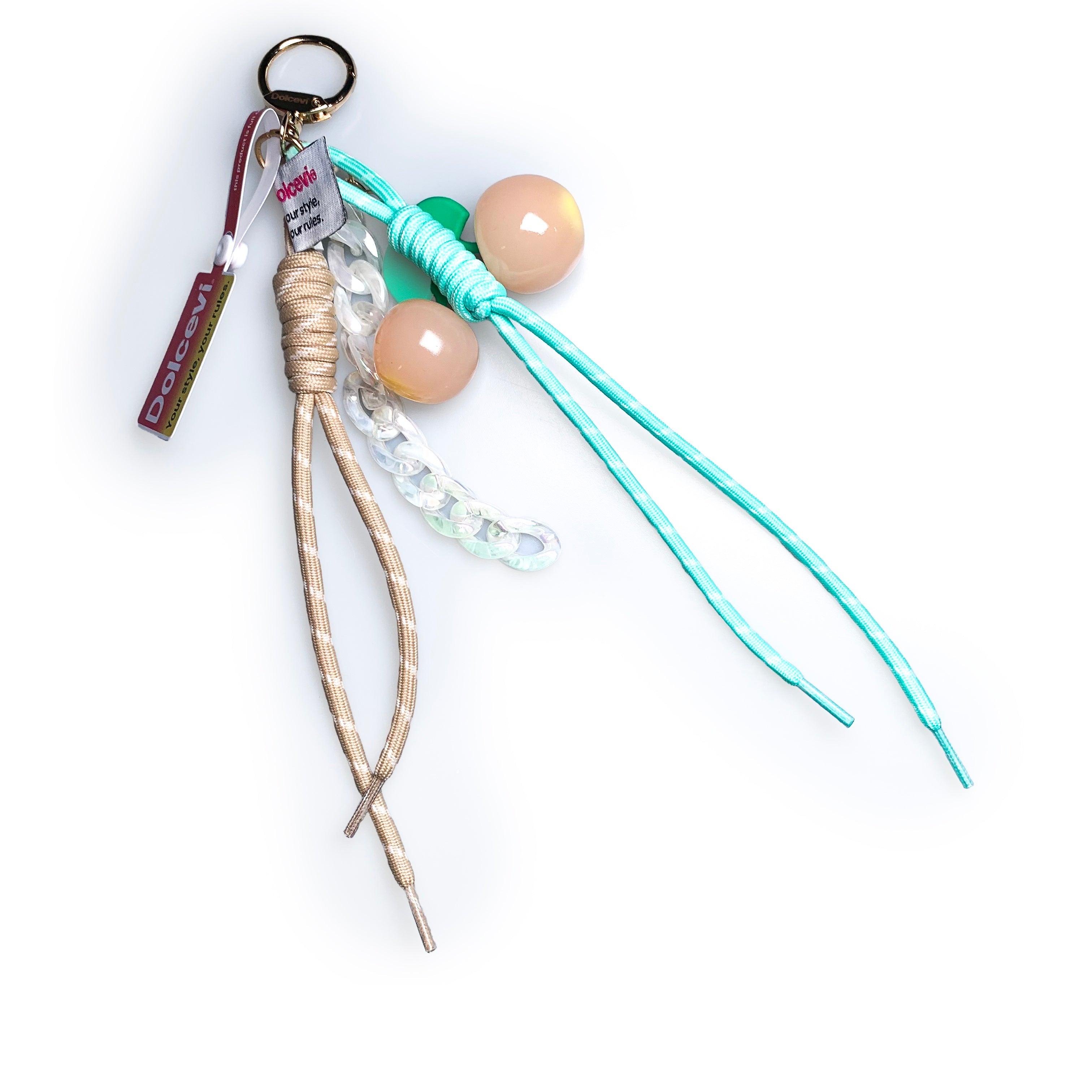 Aqua Orb Charm Keychain