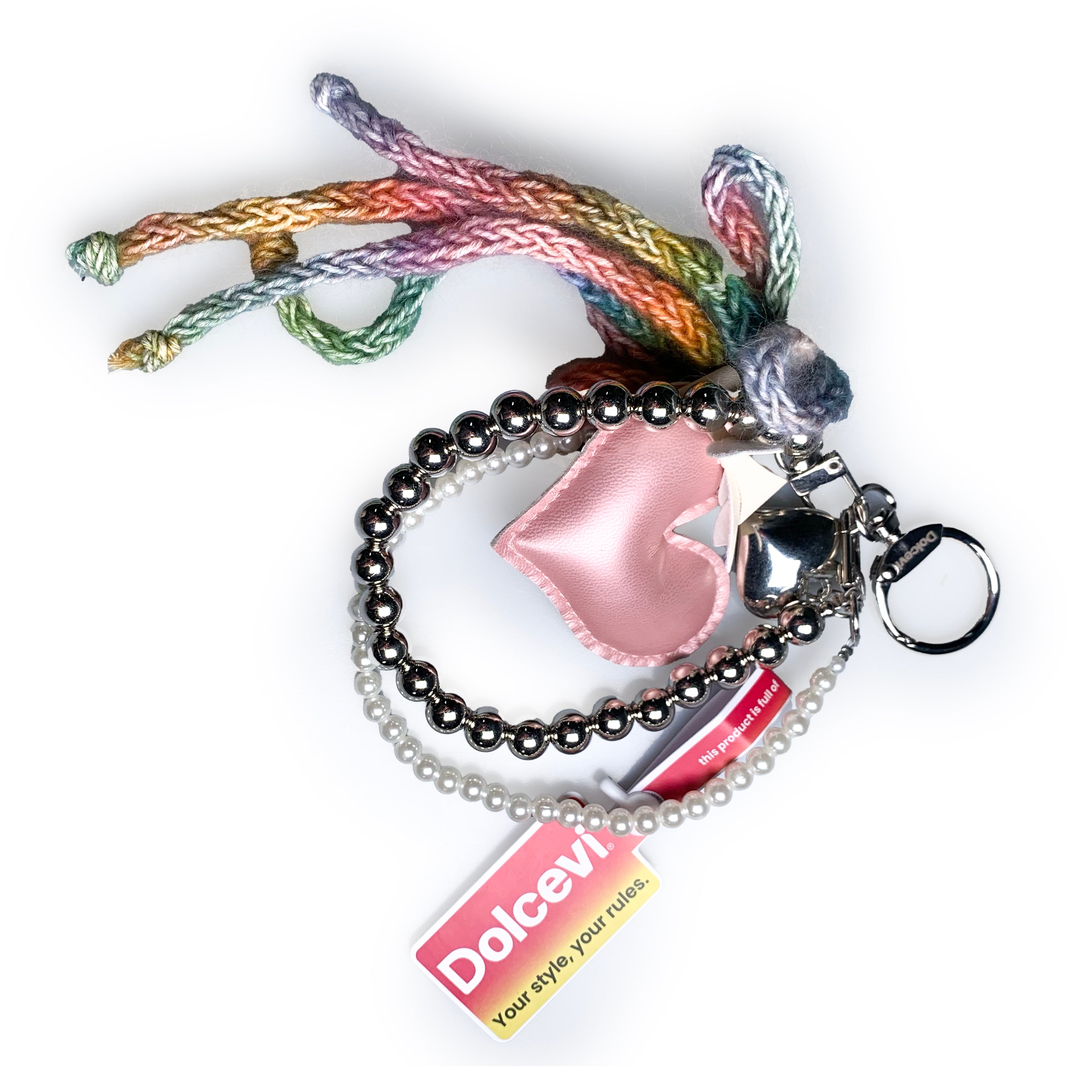 Sweetheart Keychain with Multicolor Details