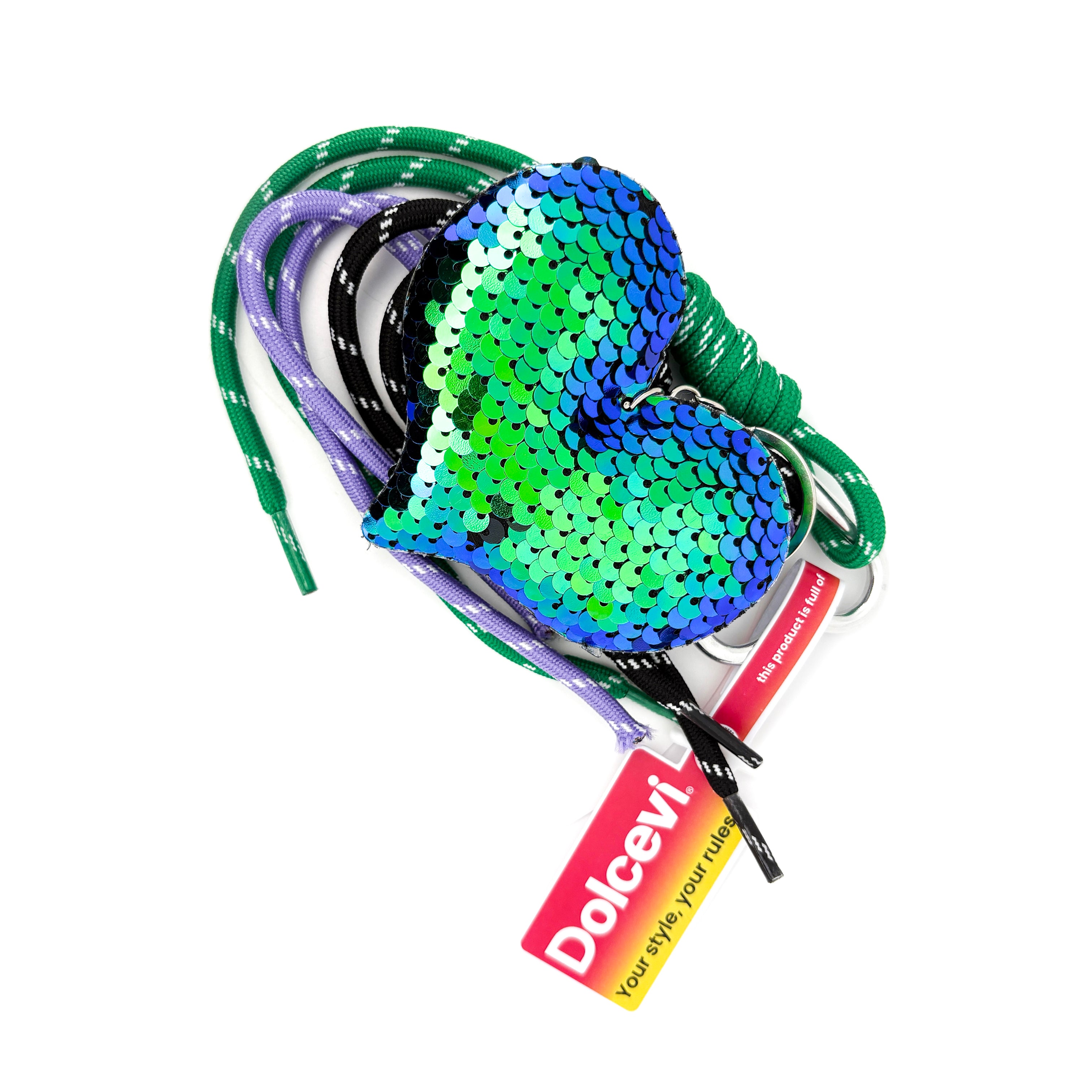 Mermaid Sequin Heart Charm