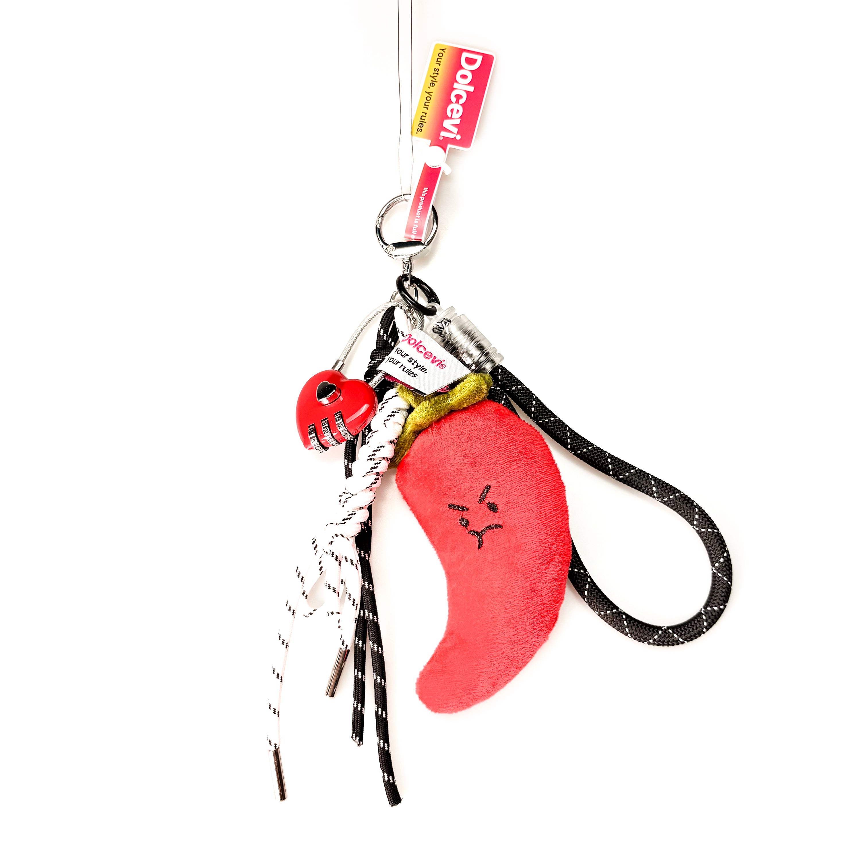 Spicy Chili Plush Bag Charm