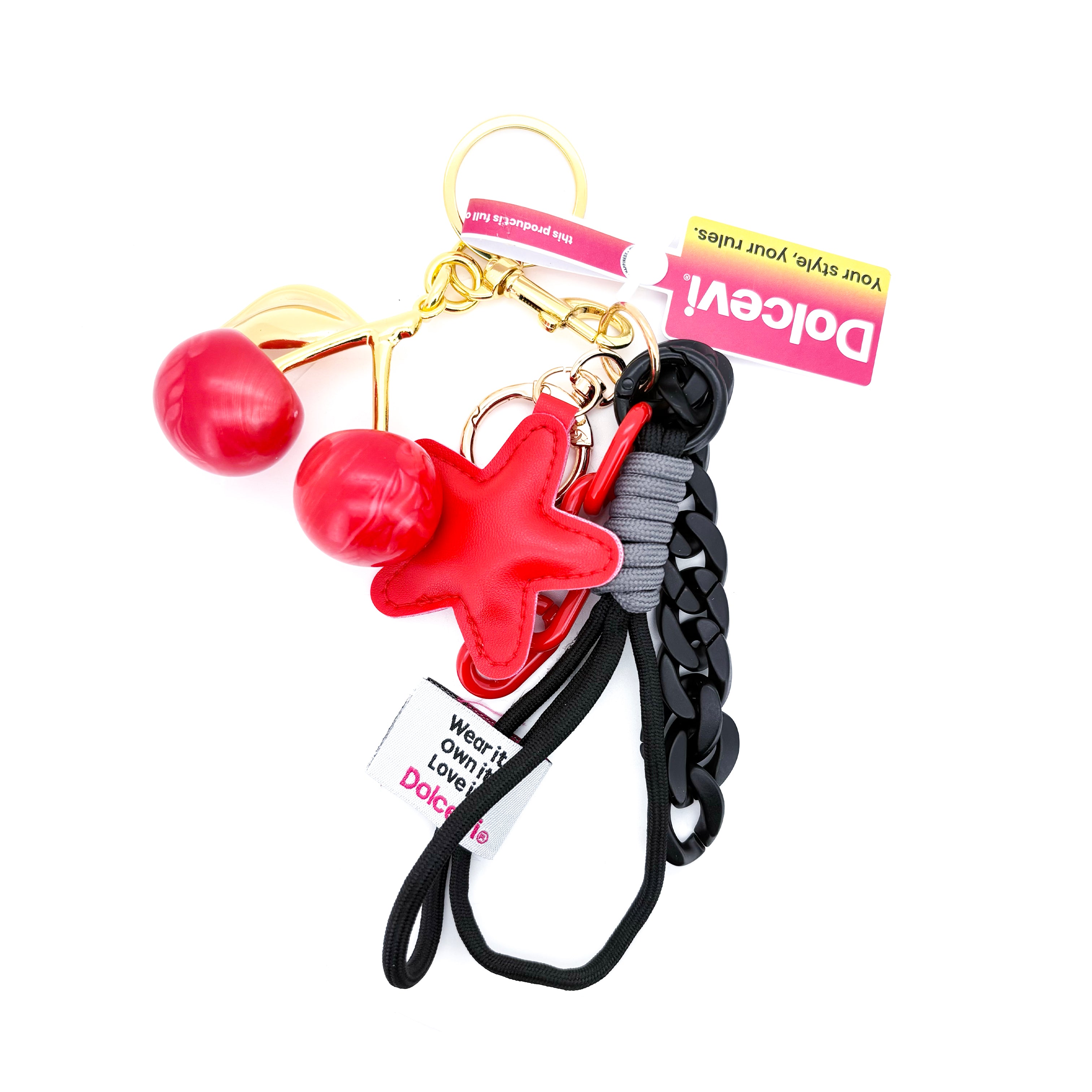 Cherry Star Charm Lanyard