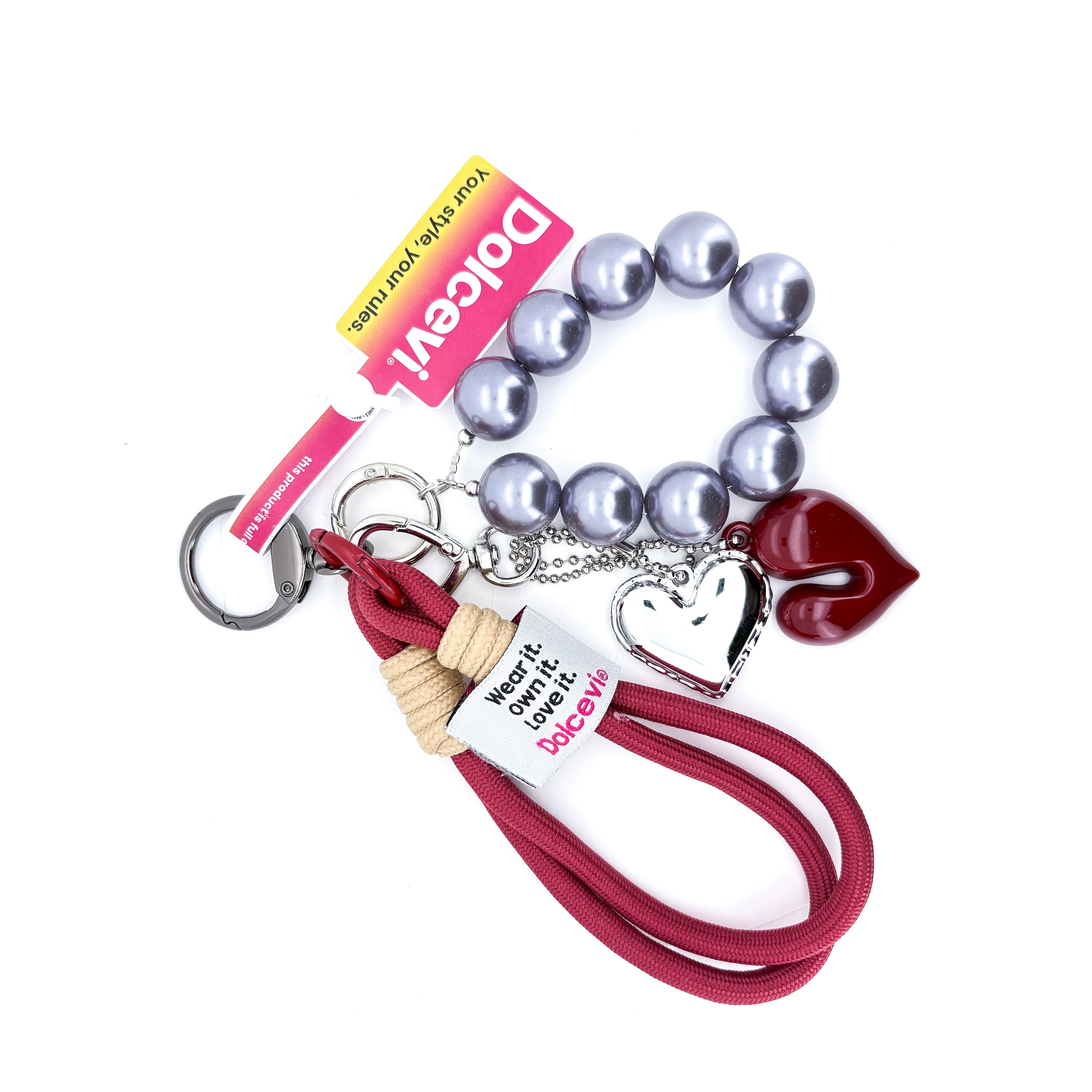 Berry Mauve Pearl Charm