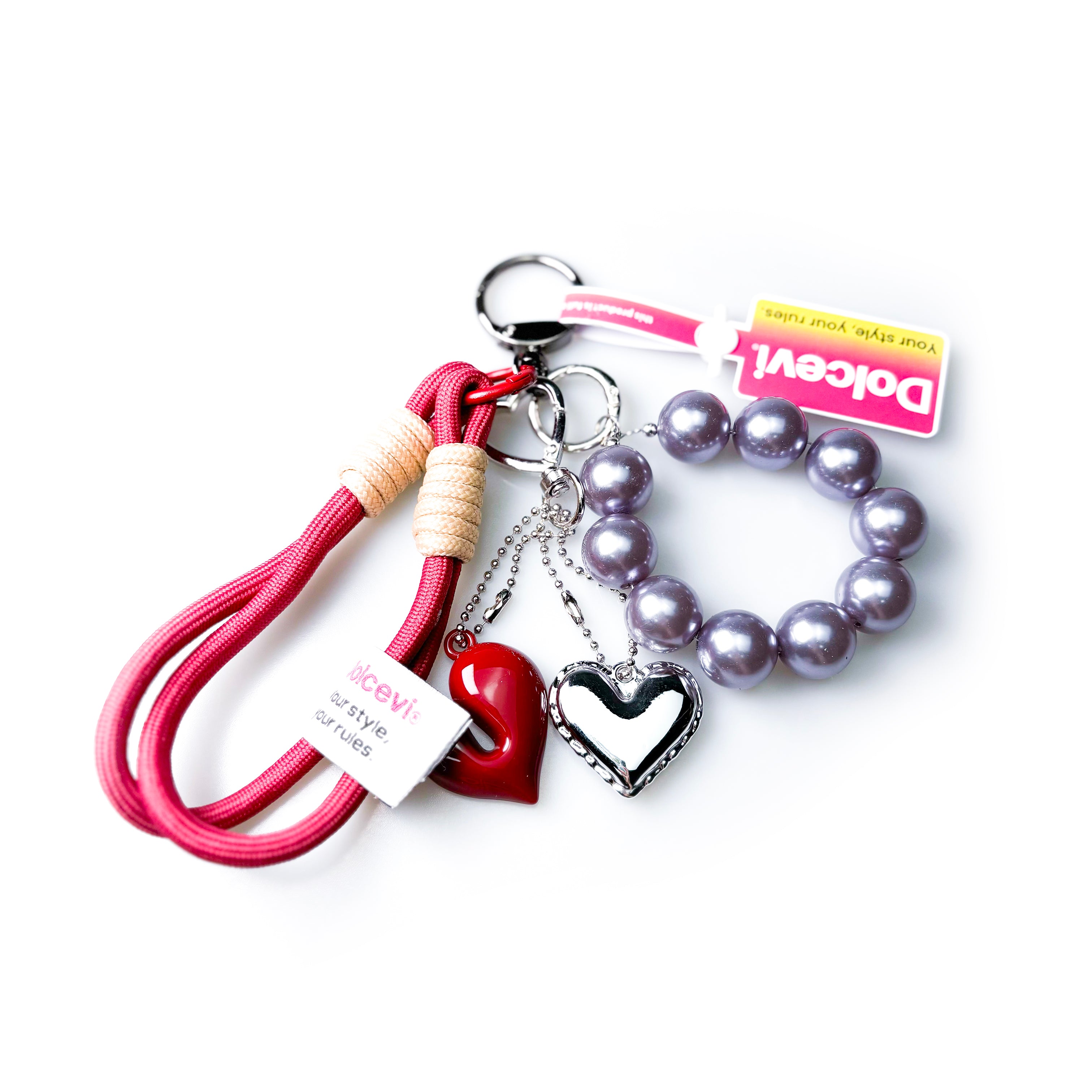 Berry Mauve Pearl Charm