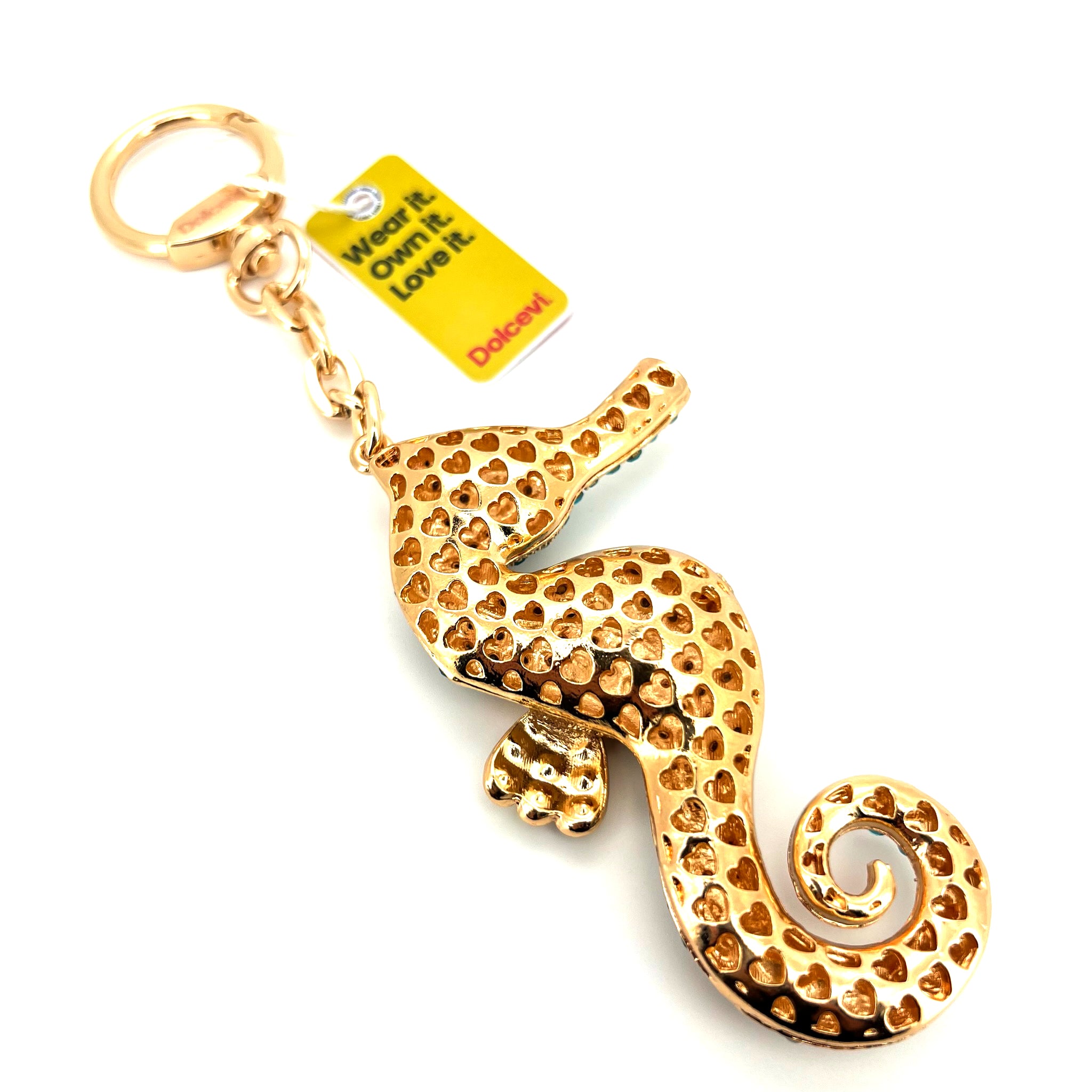 Shiny Pink Seahorse Charm