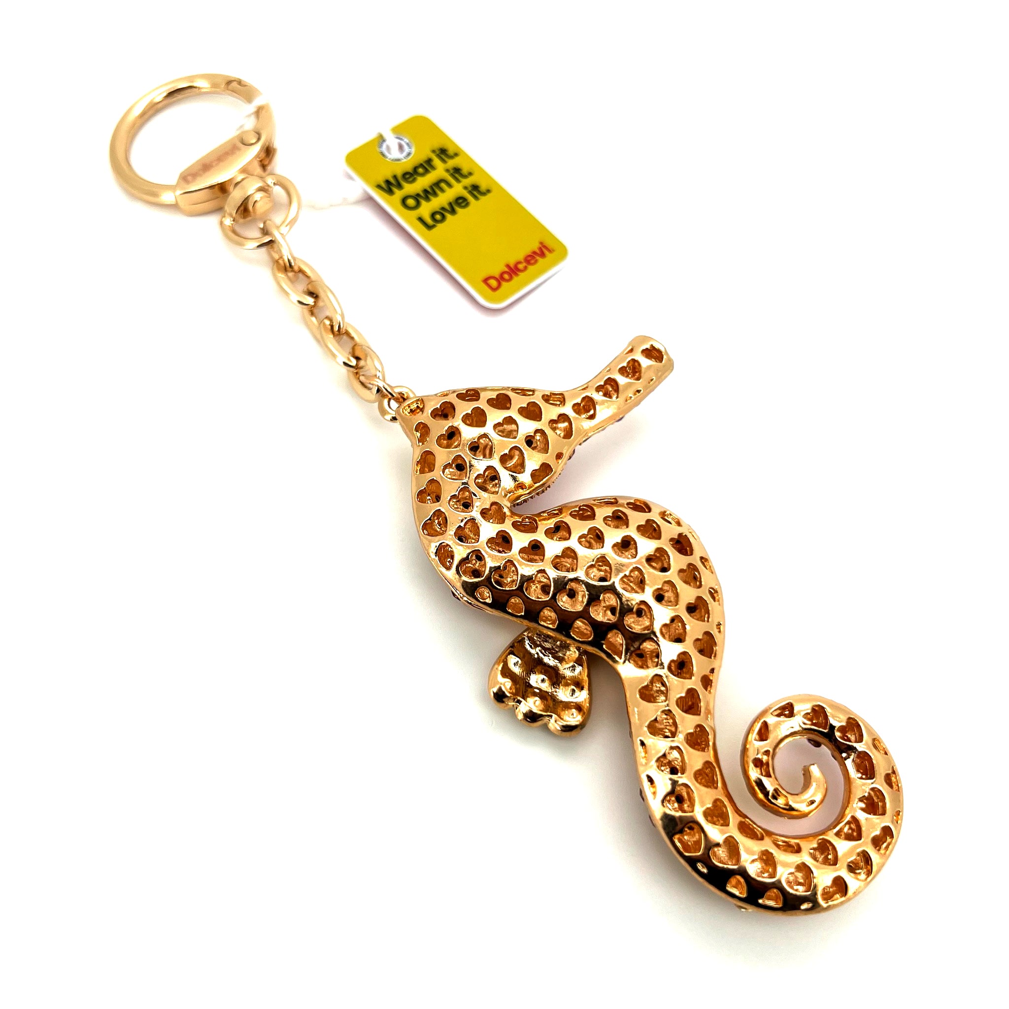 Shiny Colorful Seahorse Charm