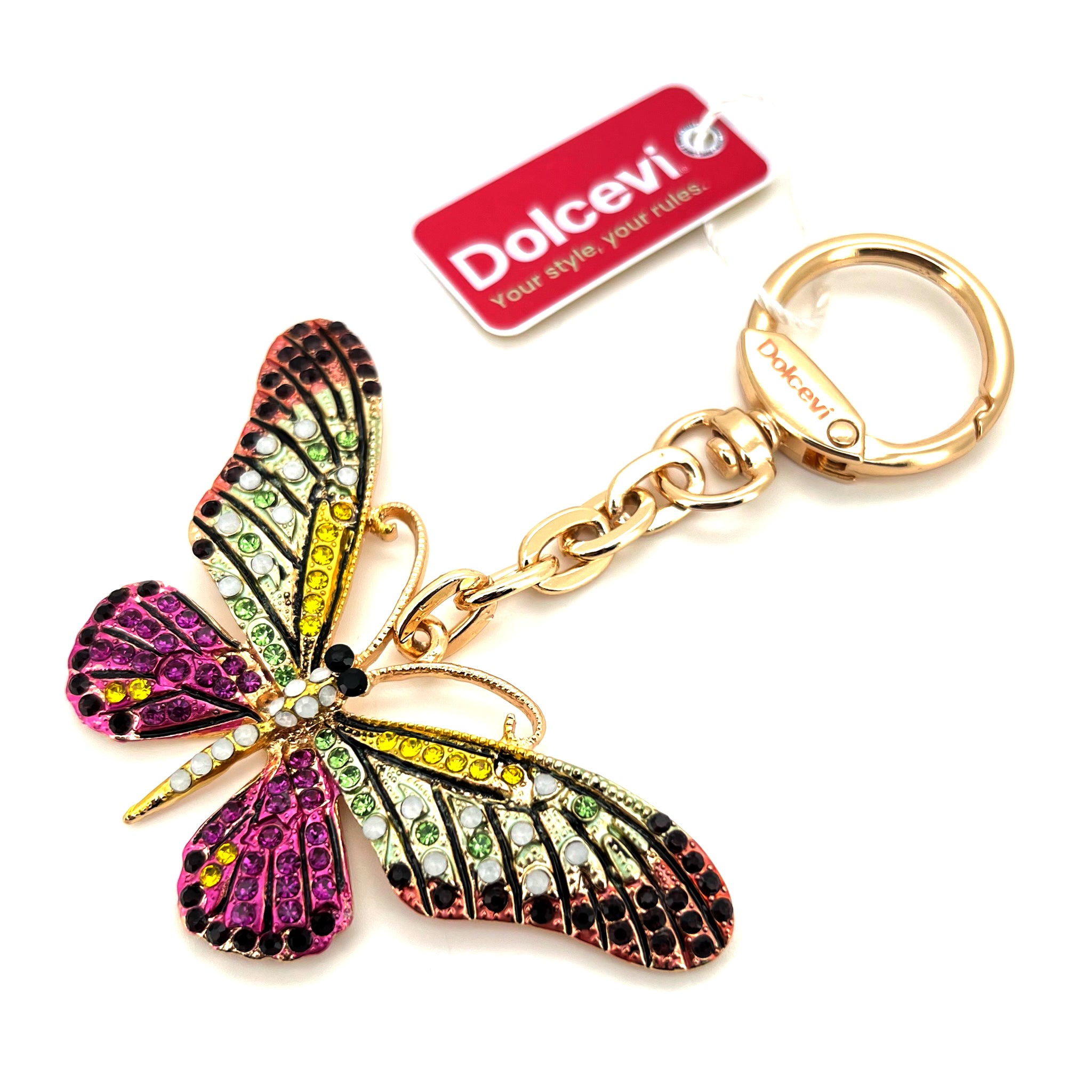 Shiny Colorful Butterfly Charm