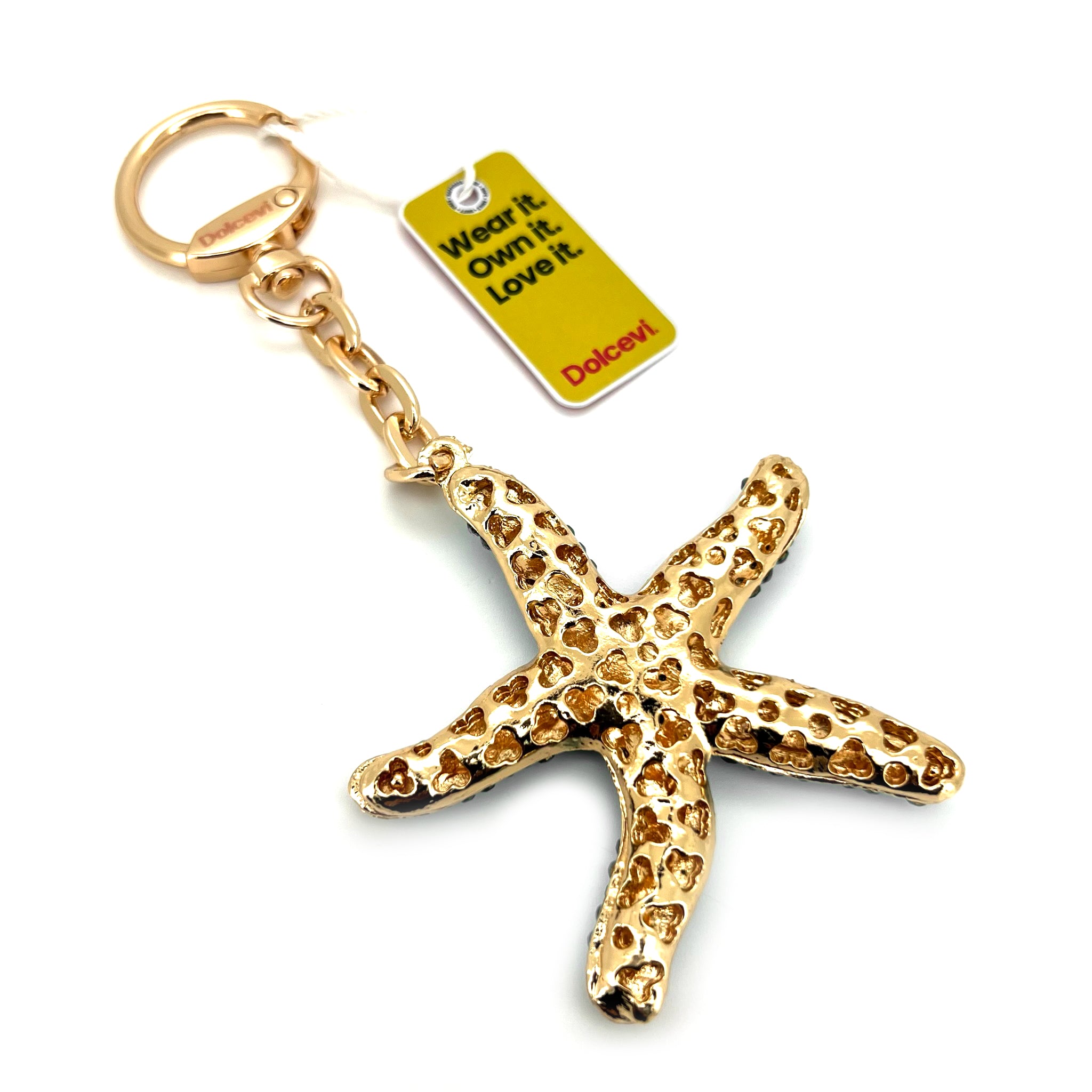 Shiny Aqua Starfish Charm