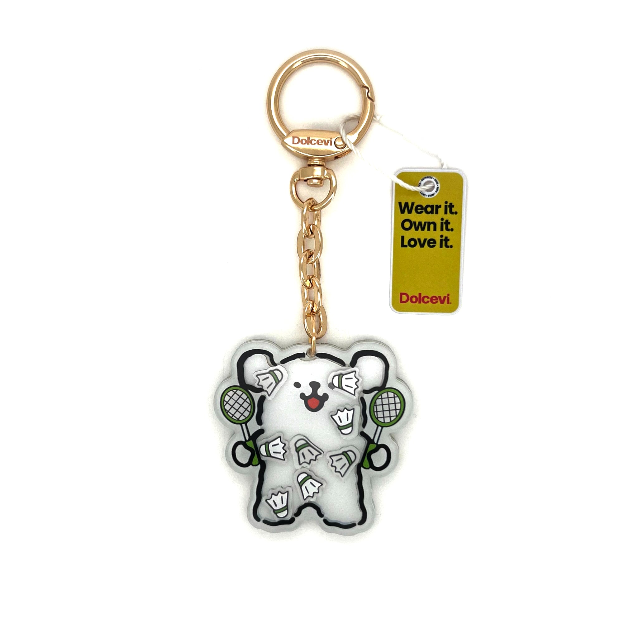 Badminton Bear Charm