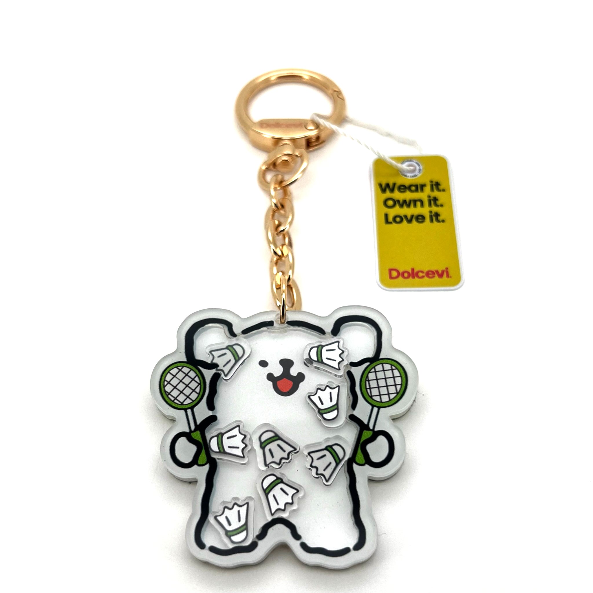 Badminton Bear Charm