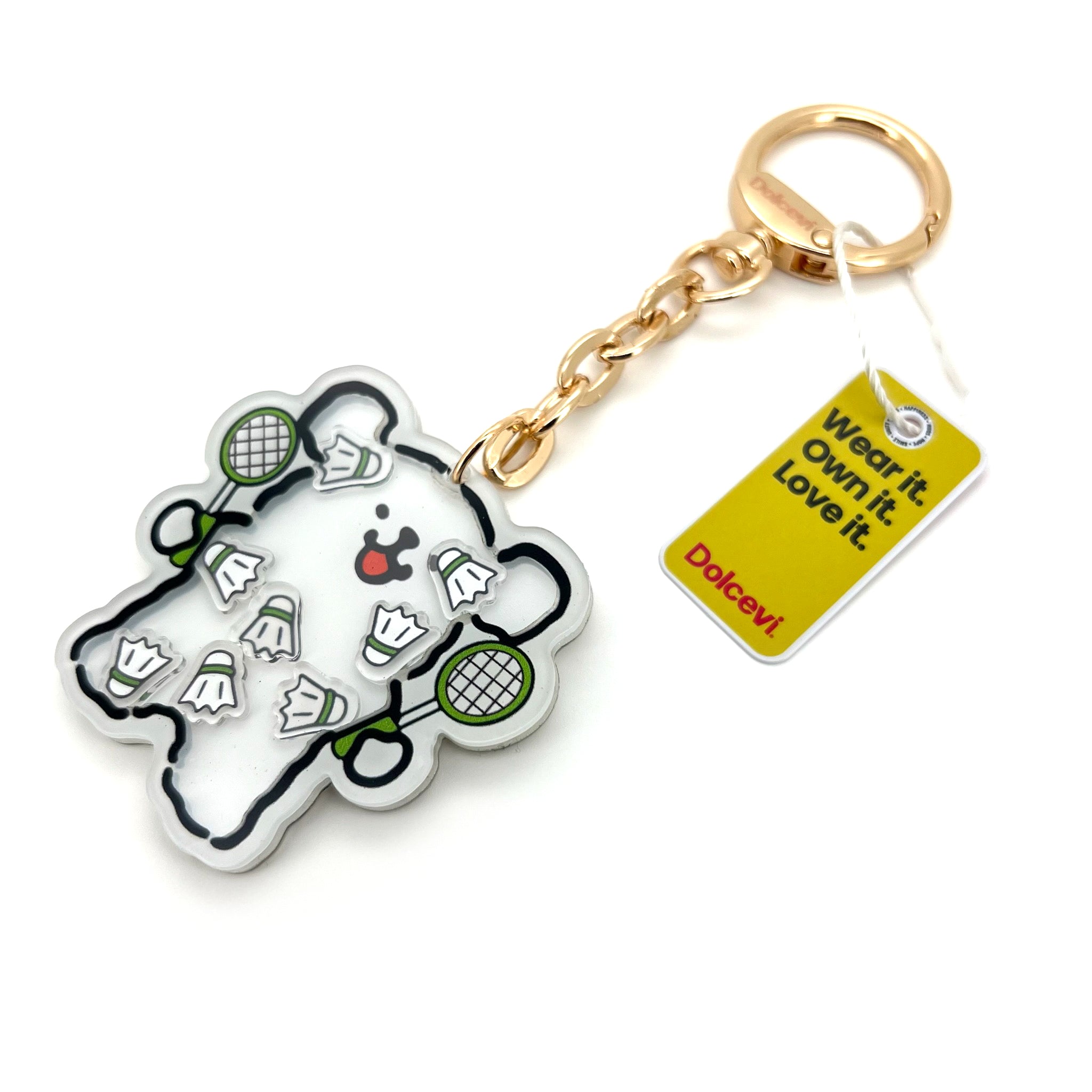 Badminton Bear Charm