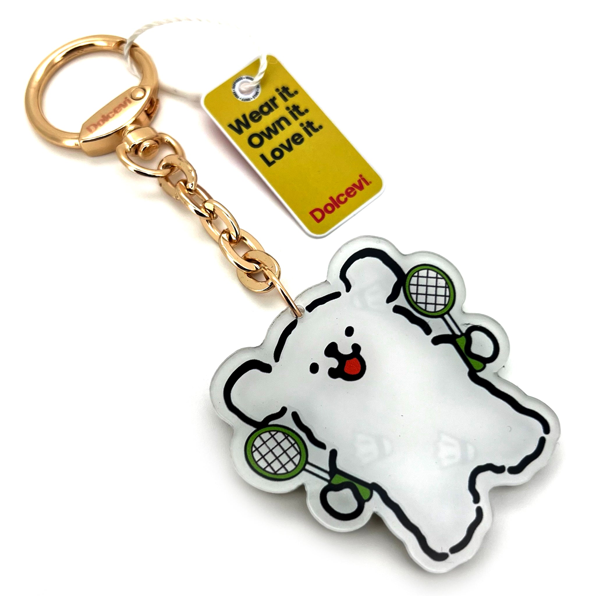 Badminton Bear Charm