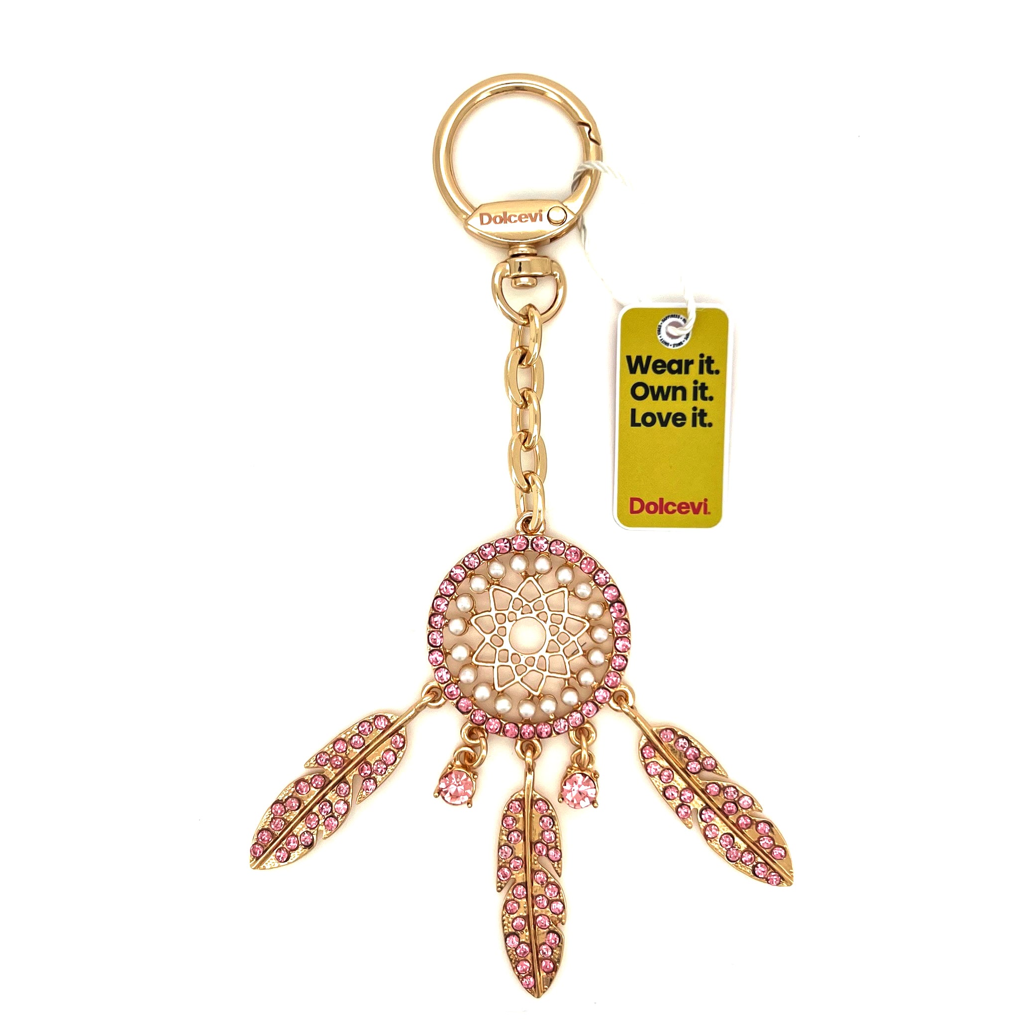 Pink Dreamcatcher Charm