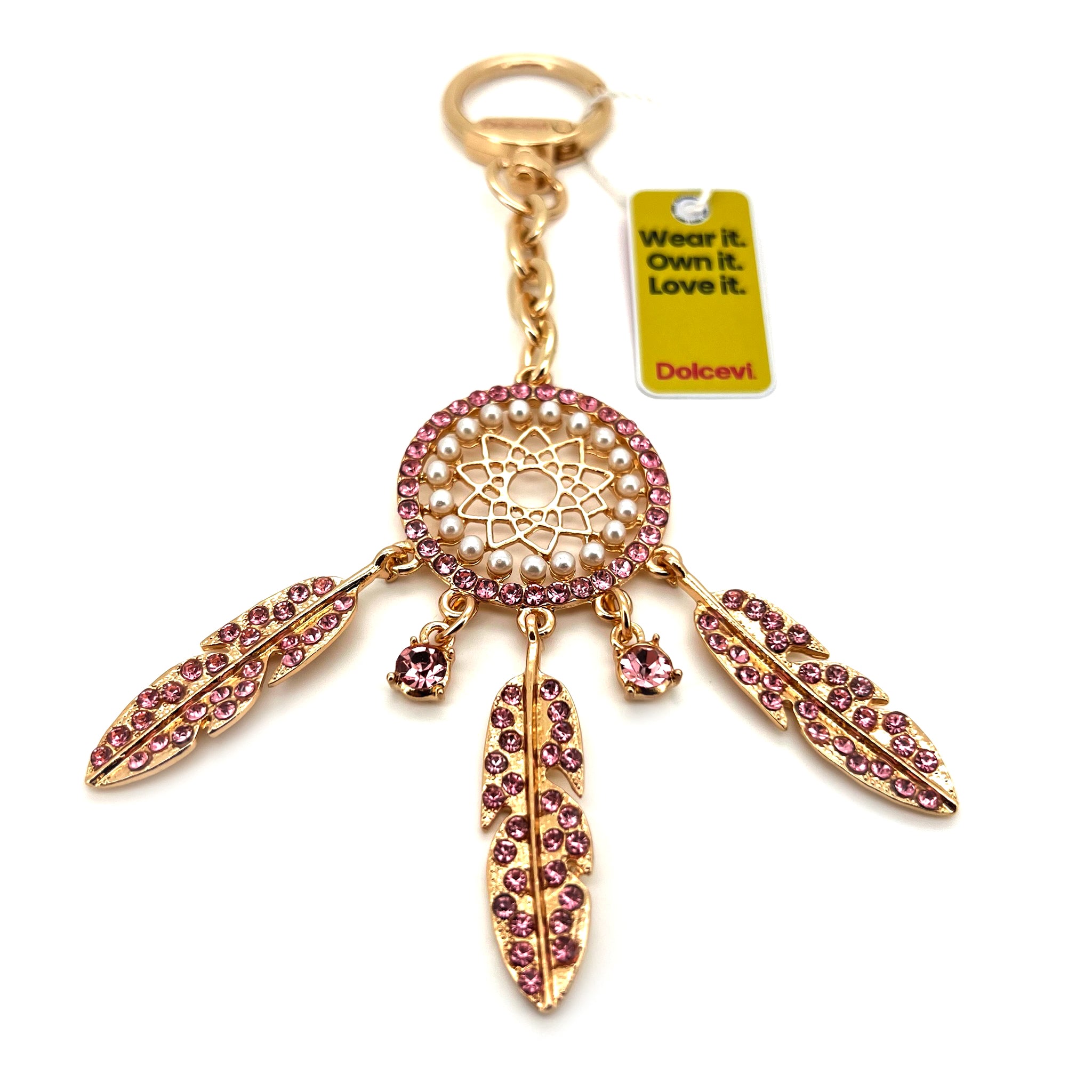 Pink Dreamcatcher Charm