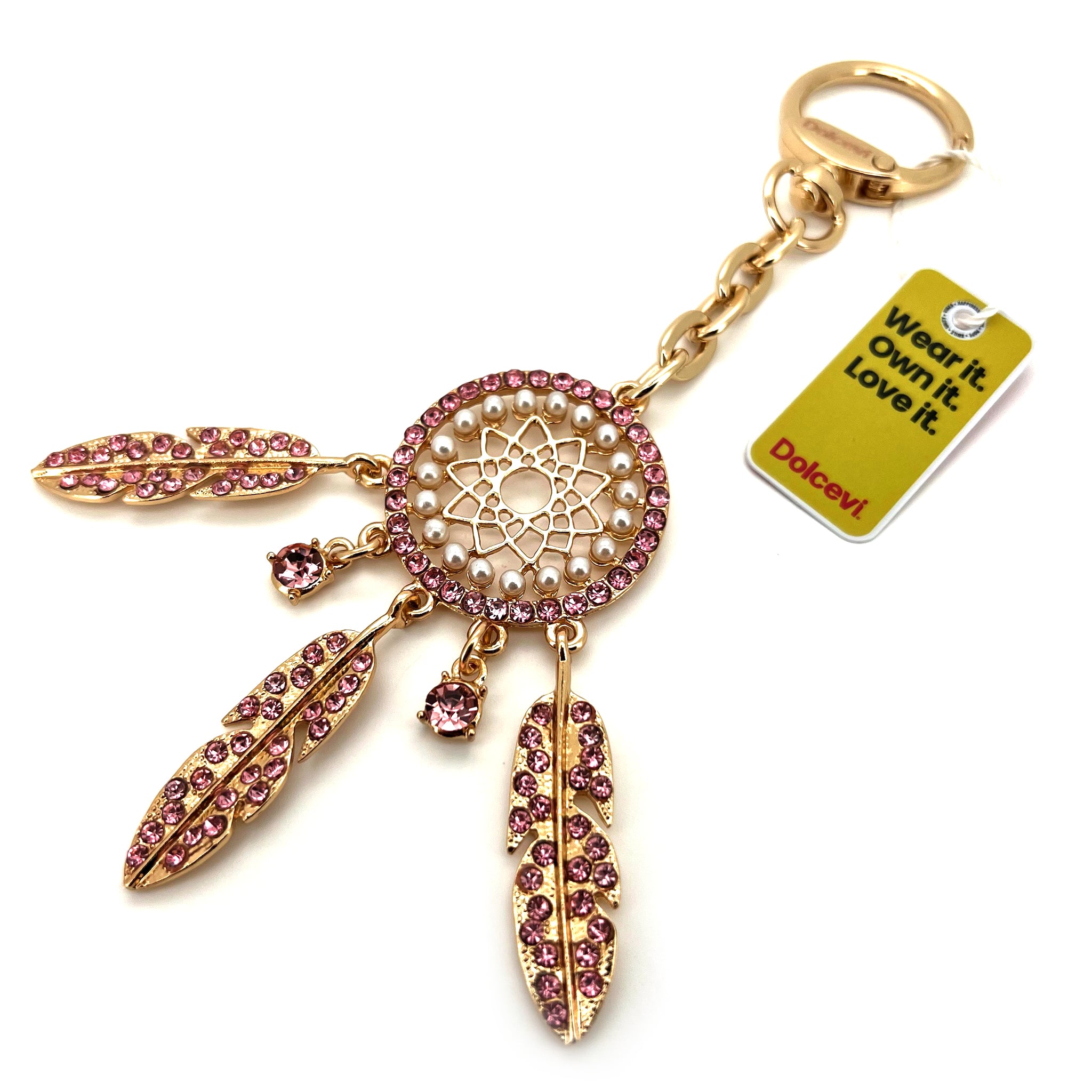 Pink Dreamcatcher Charm
