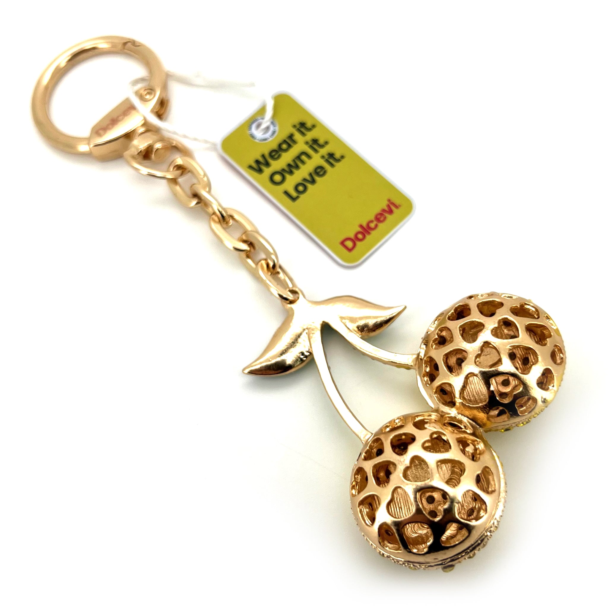 Smiley Yellow Cherry Charm