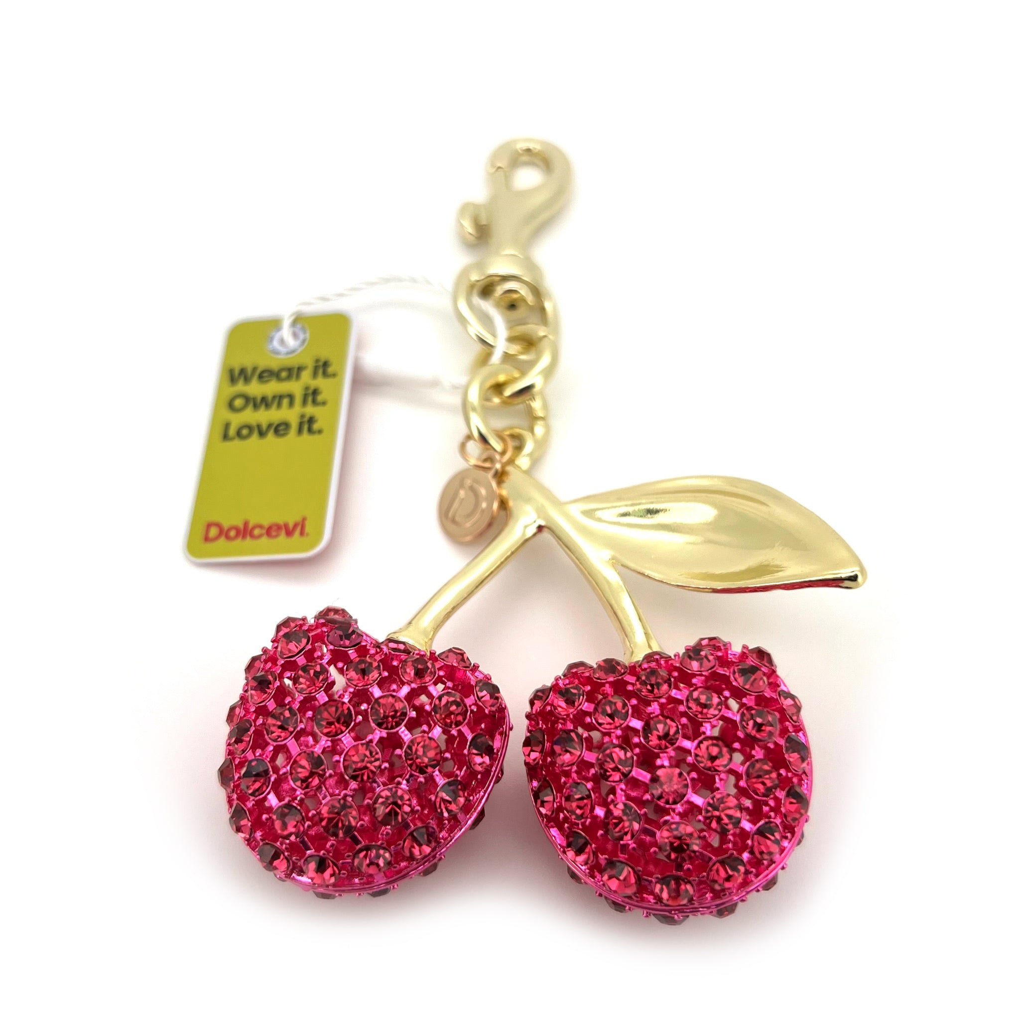 Pink Sparkling Cherry Charm