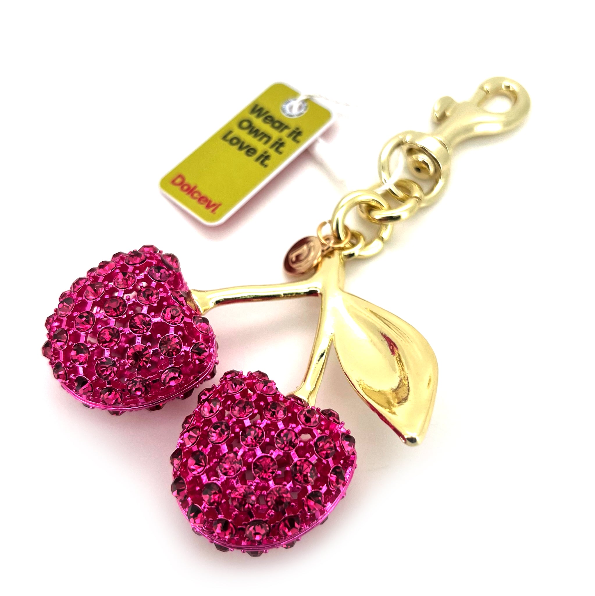Pink Sparkling Cherry Charm