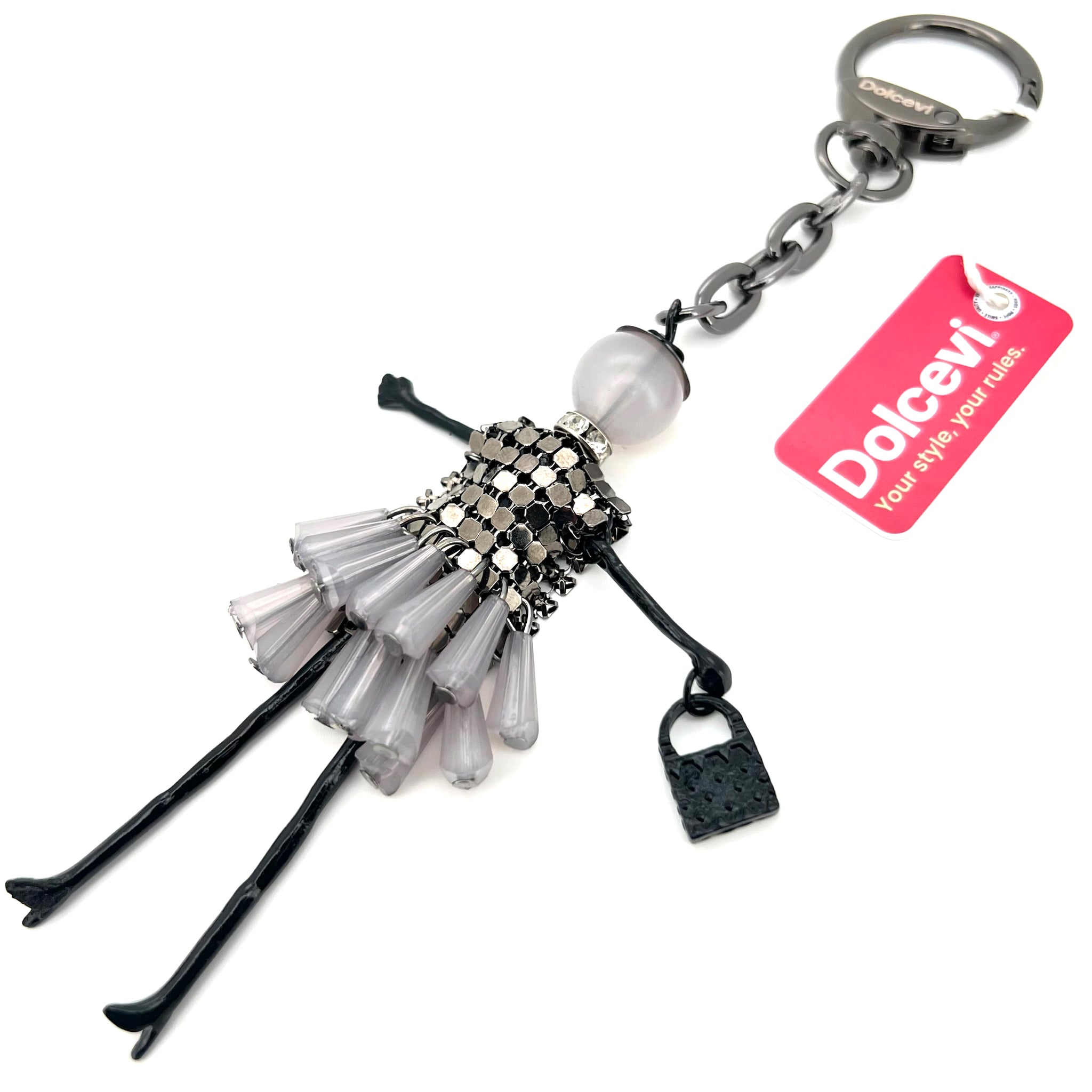 Fancy Grey Dress Charm