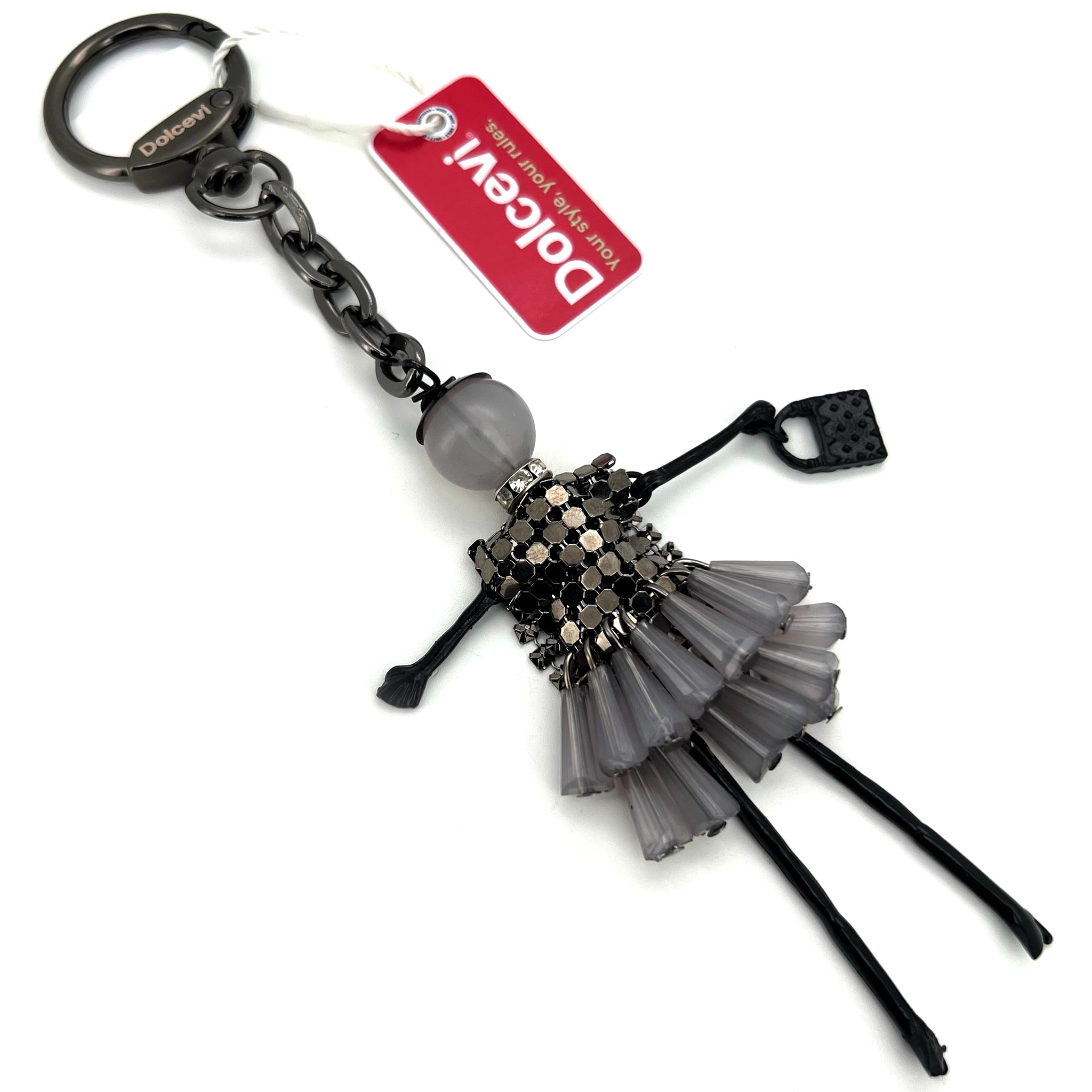 Fancy Grey Dress Charm