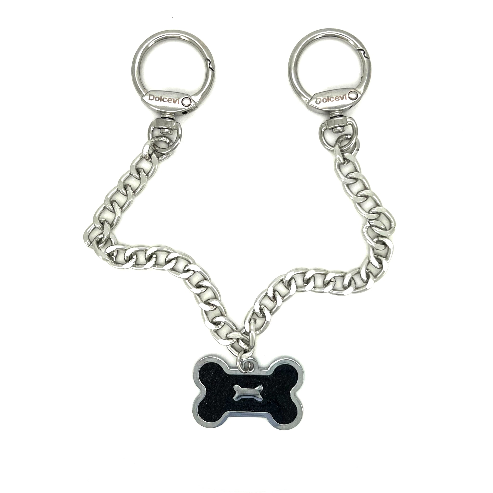 Black Bone & Chain Charm