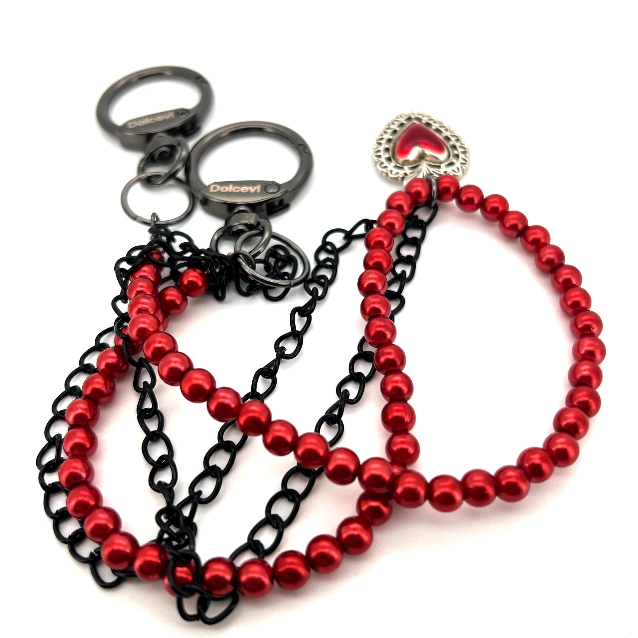 Crimson Heart & Bead Charm