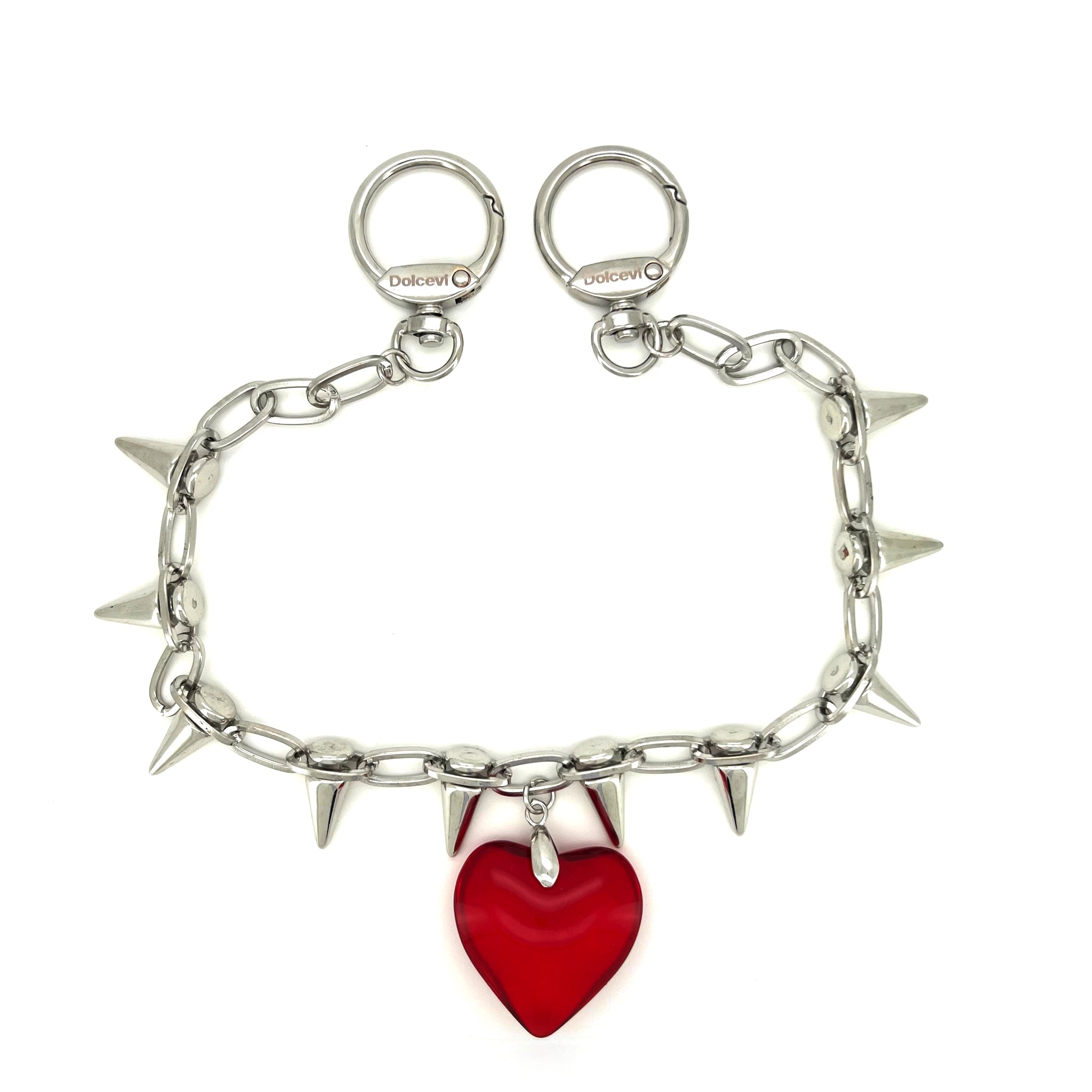 Crimson Rebel Heart Charm