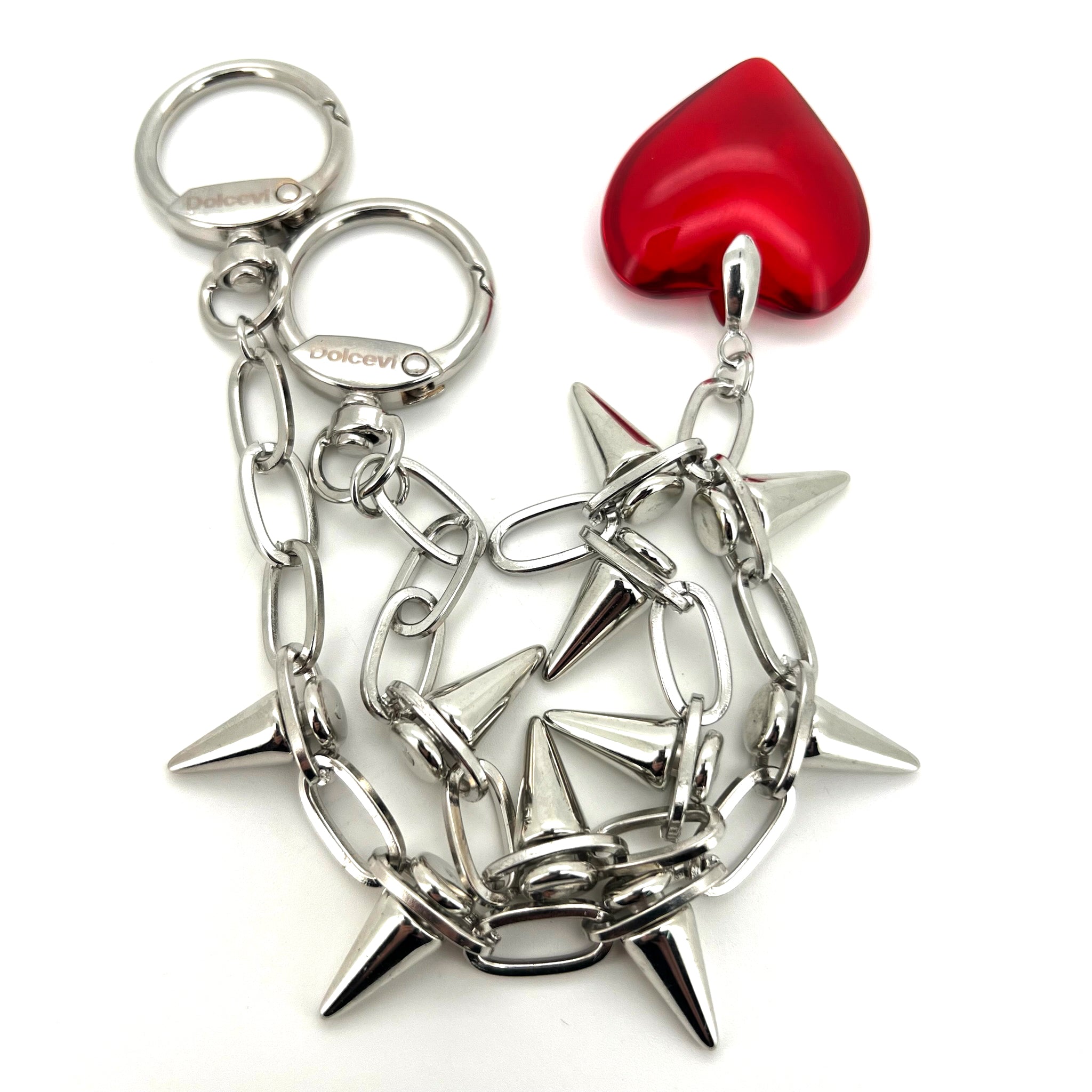 Crimson Rebel Heart Charm