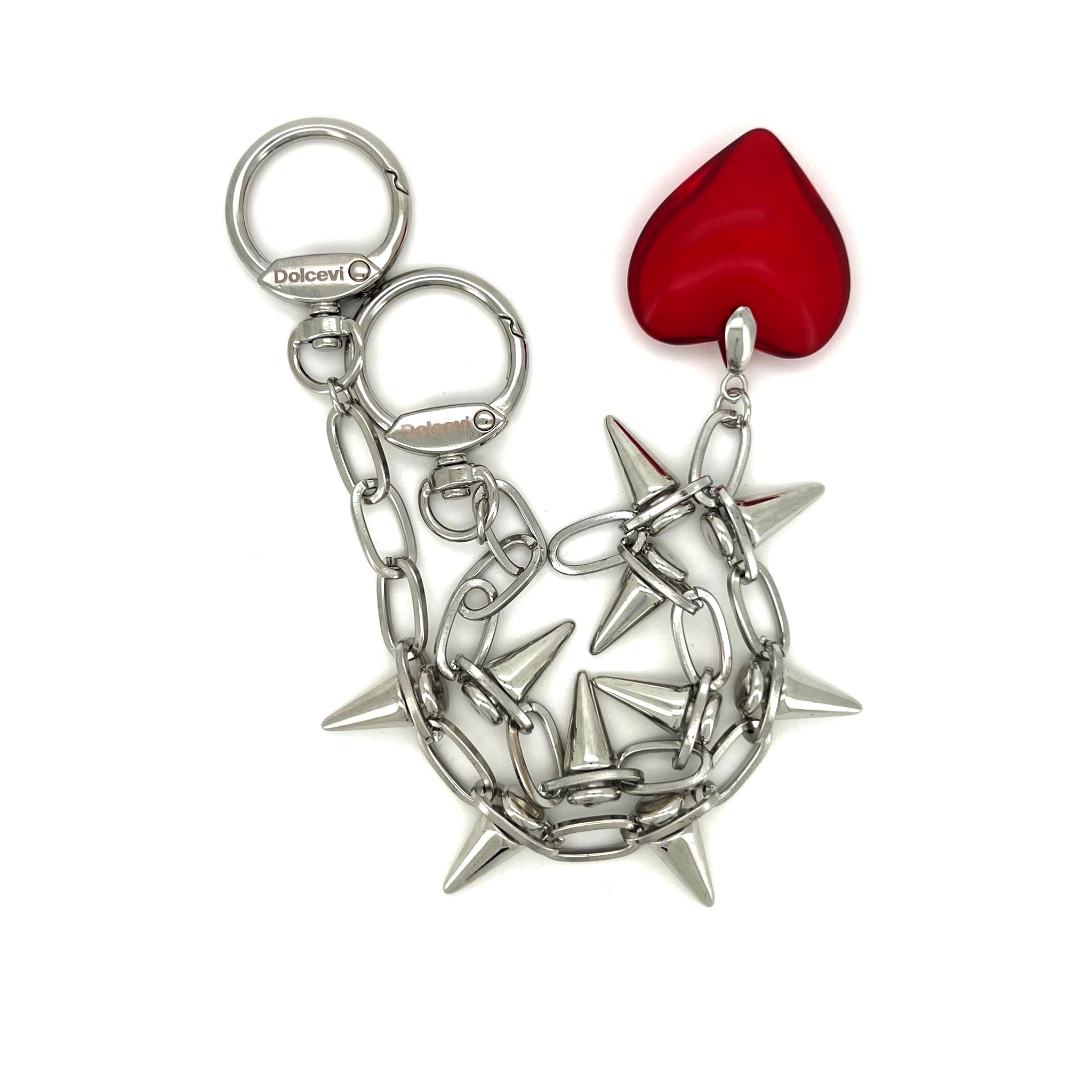 Crimson Rebel Heart Charm
