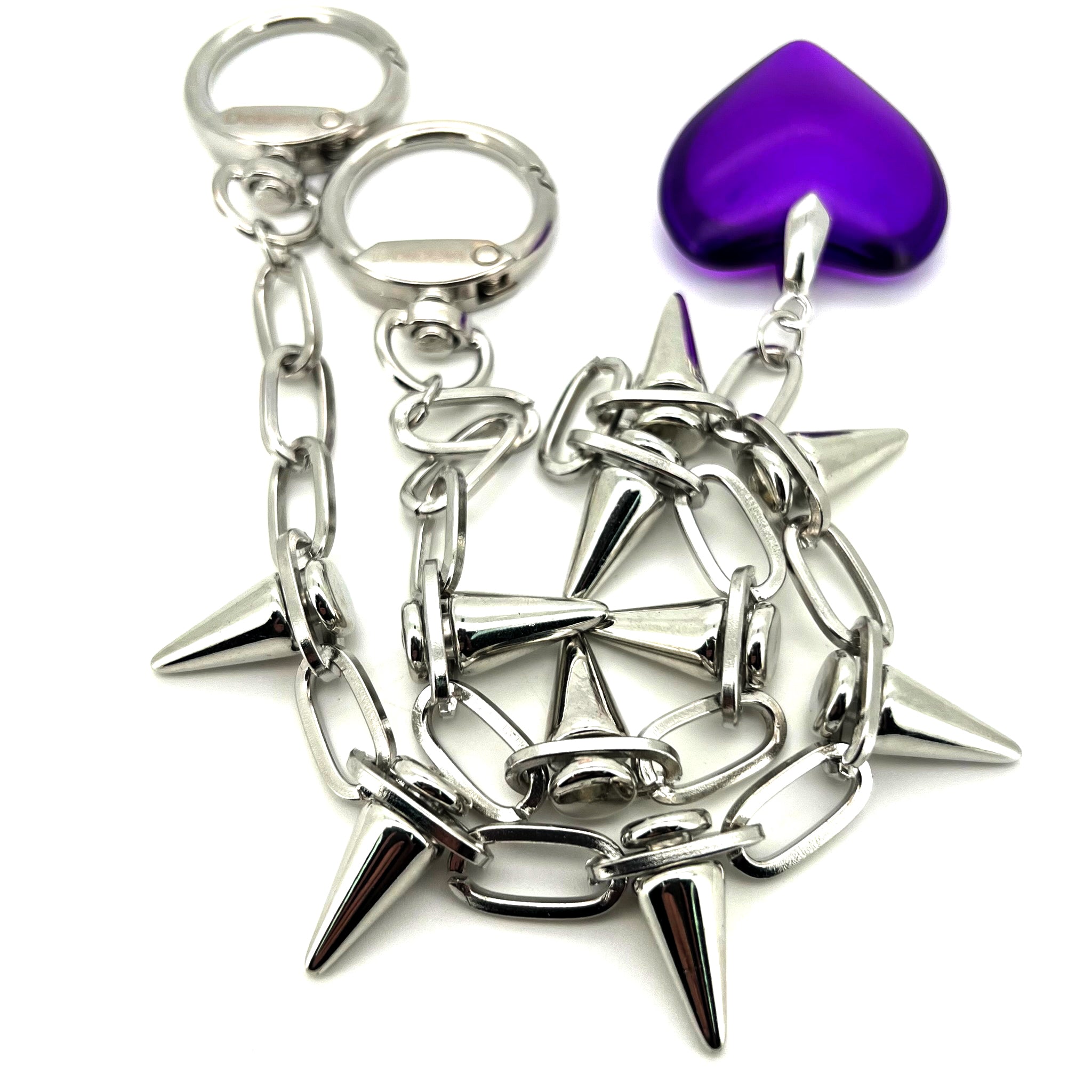 Amethyst Rebel Heart Charm
