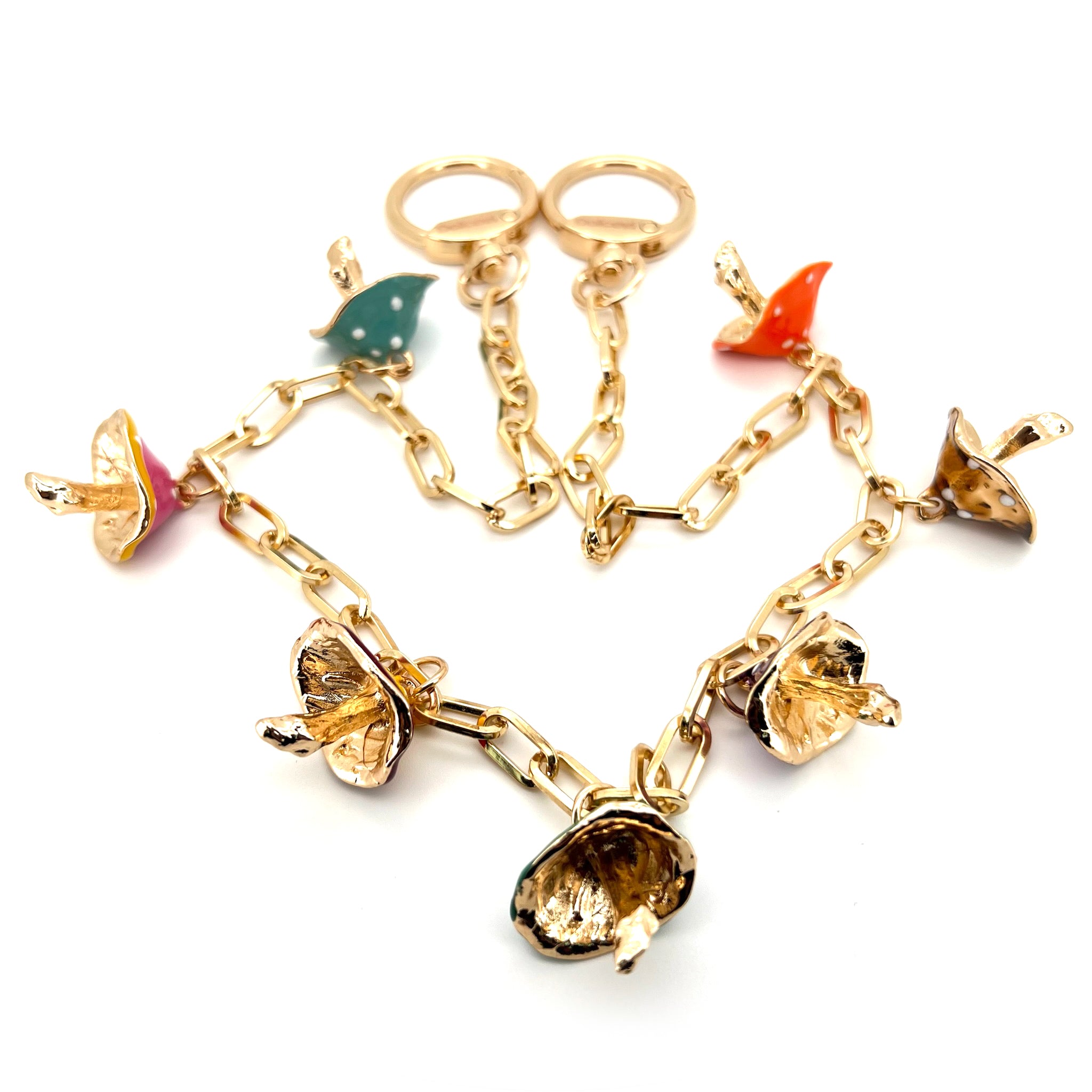 Golden Enchanted Mushroom Charm