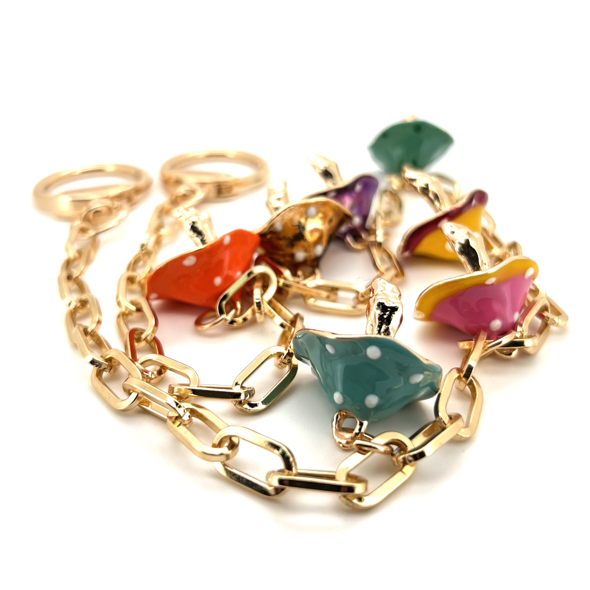 Golden Enchanted Mushroom Charm