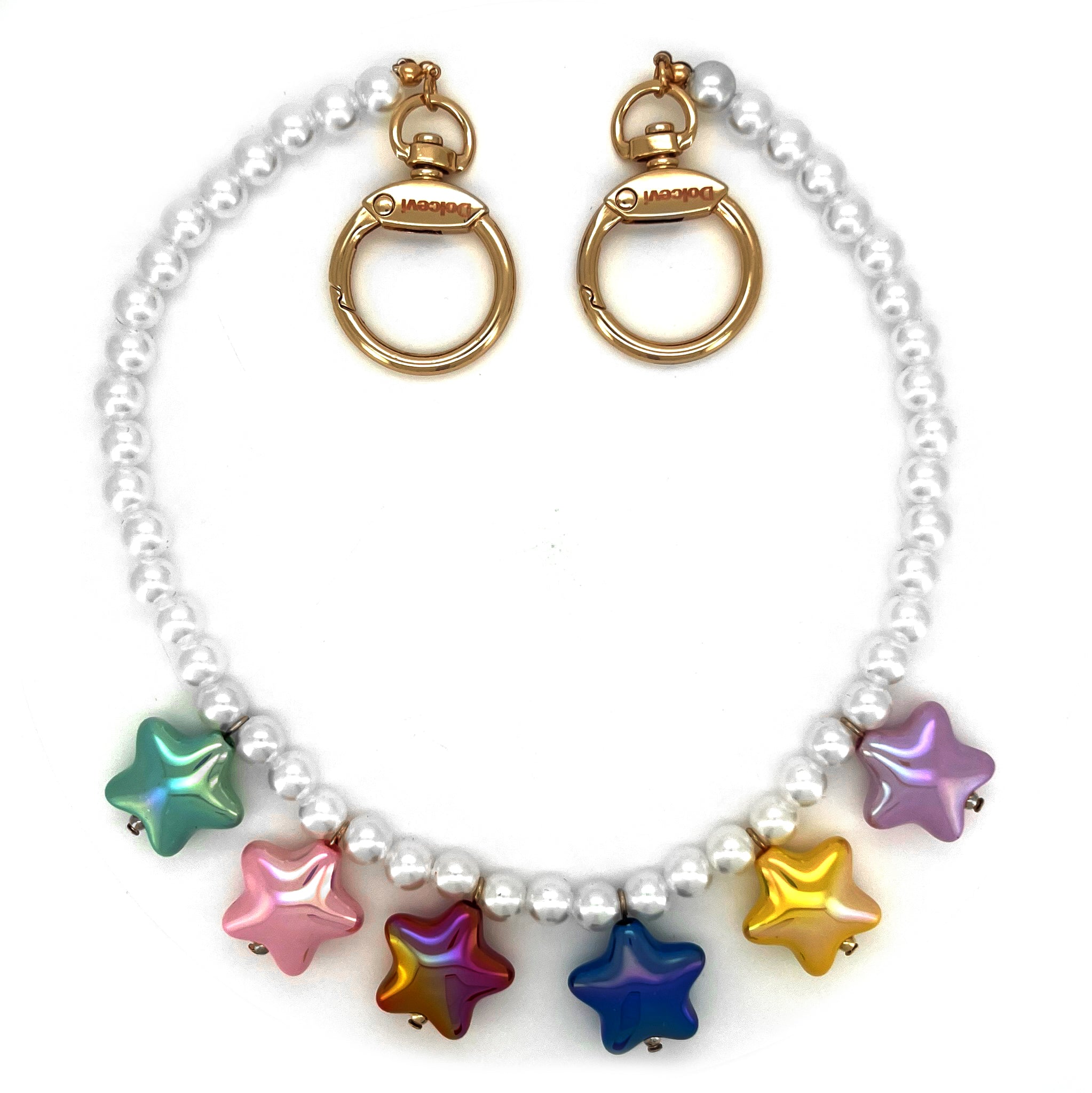 Colorful Star & Pearl Charm