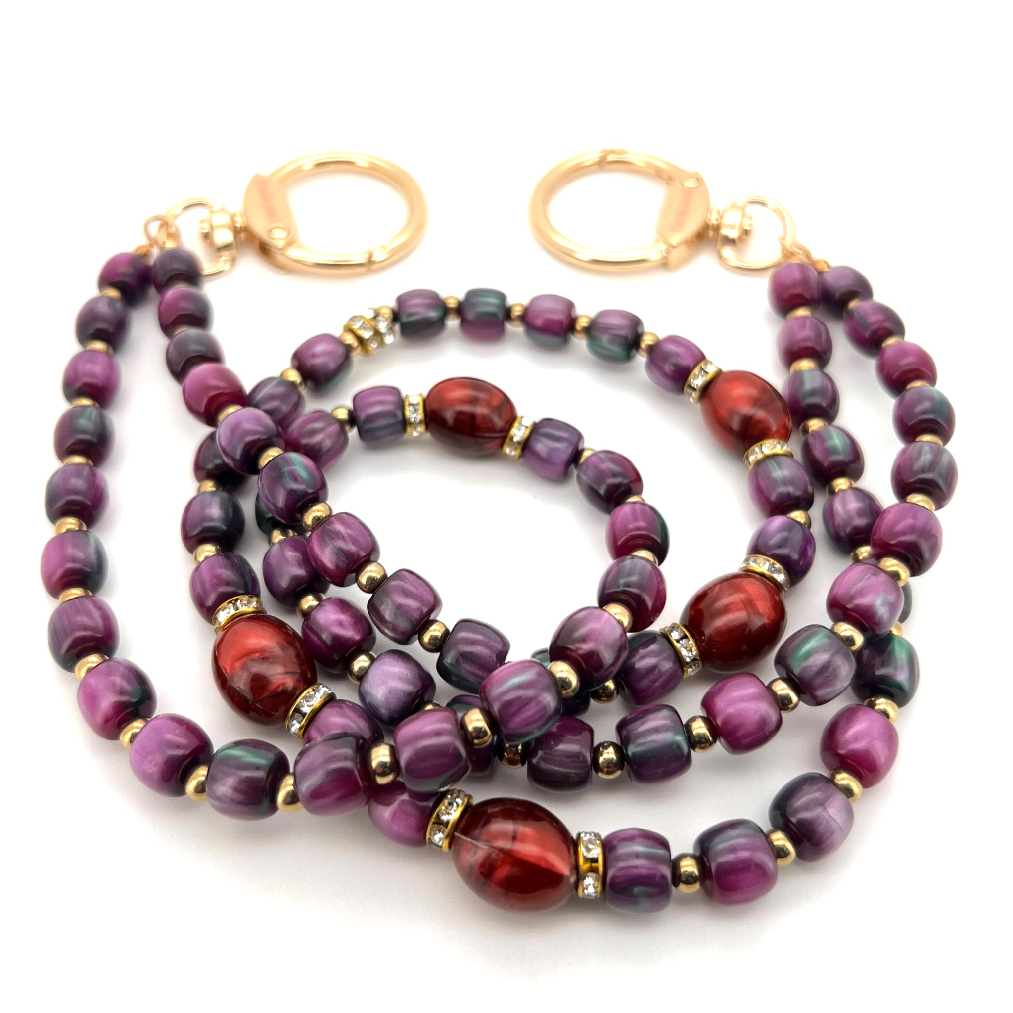 Royal Amethyst Beaded Charm