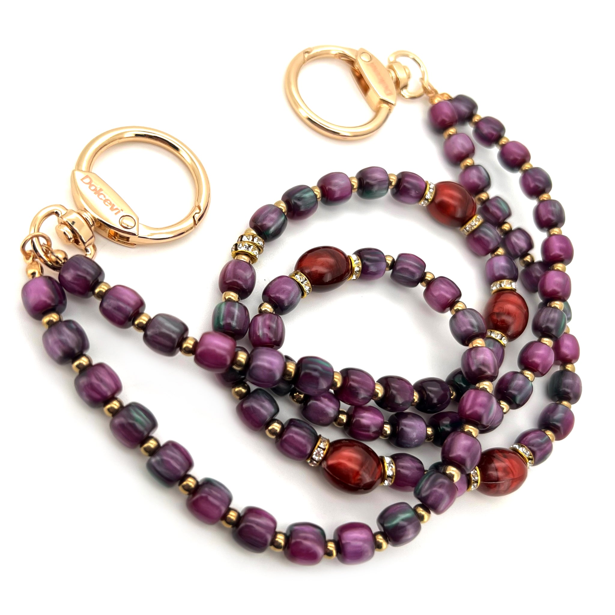 Royal Amethyst Beaded Charm