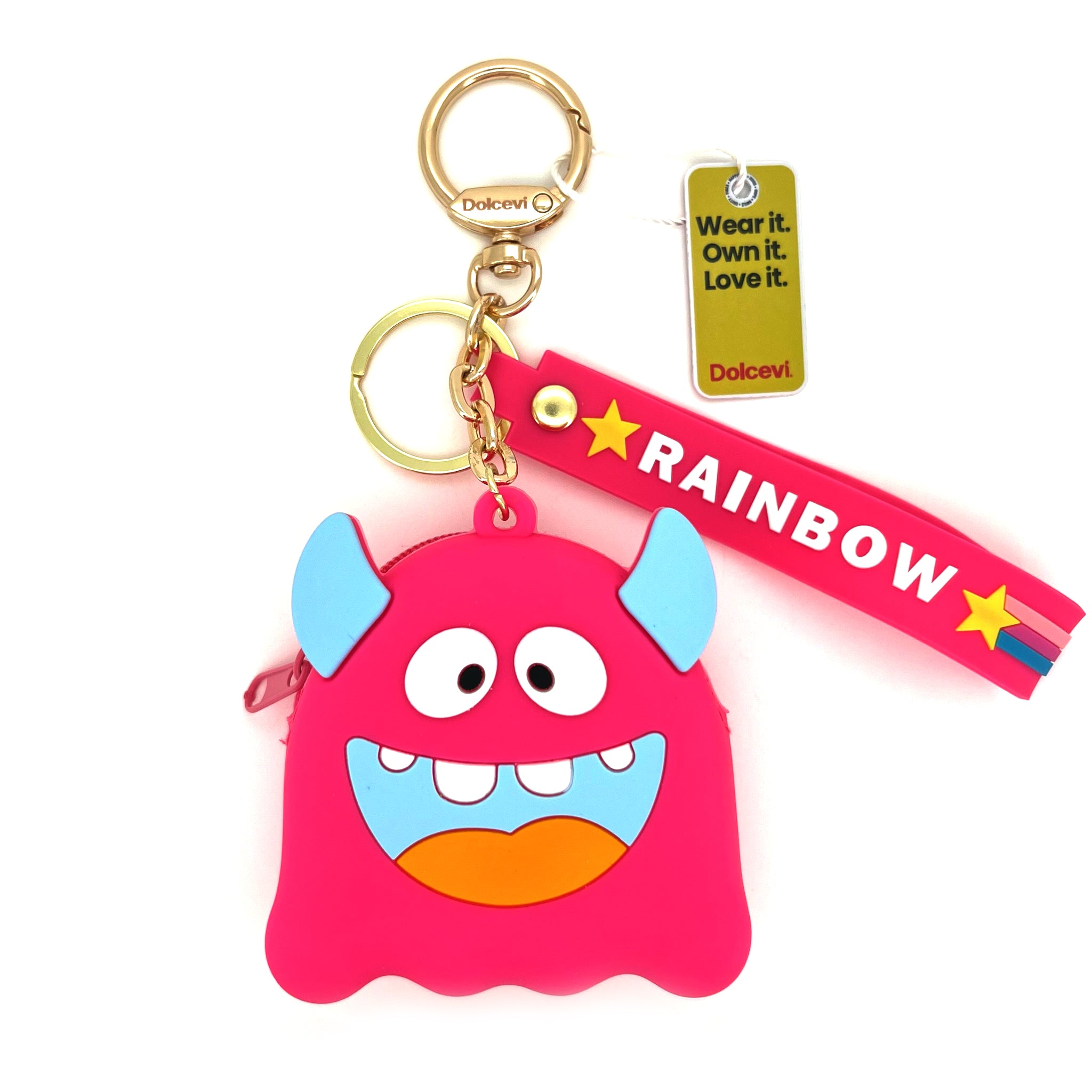 Neon Pink Monster Charm