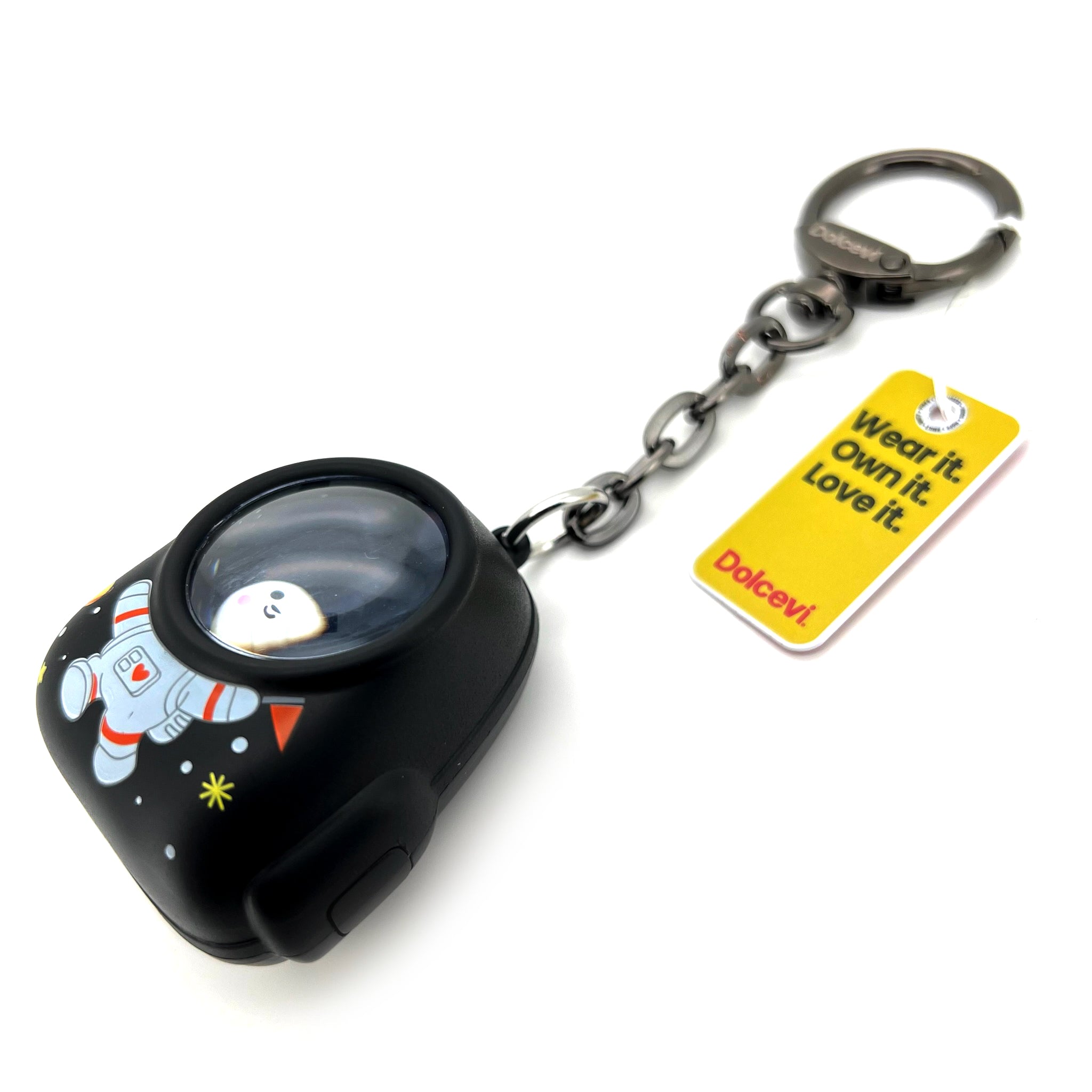 Black Astro Bear Capsule Charm