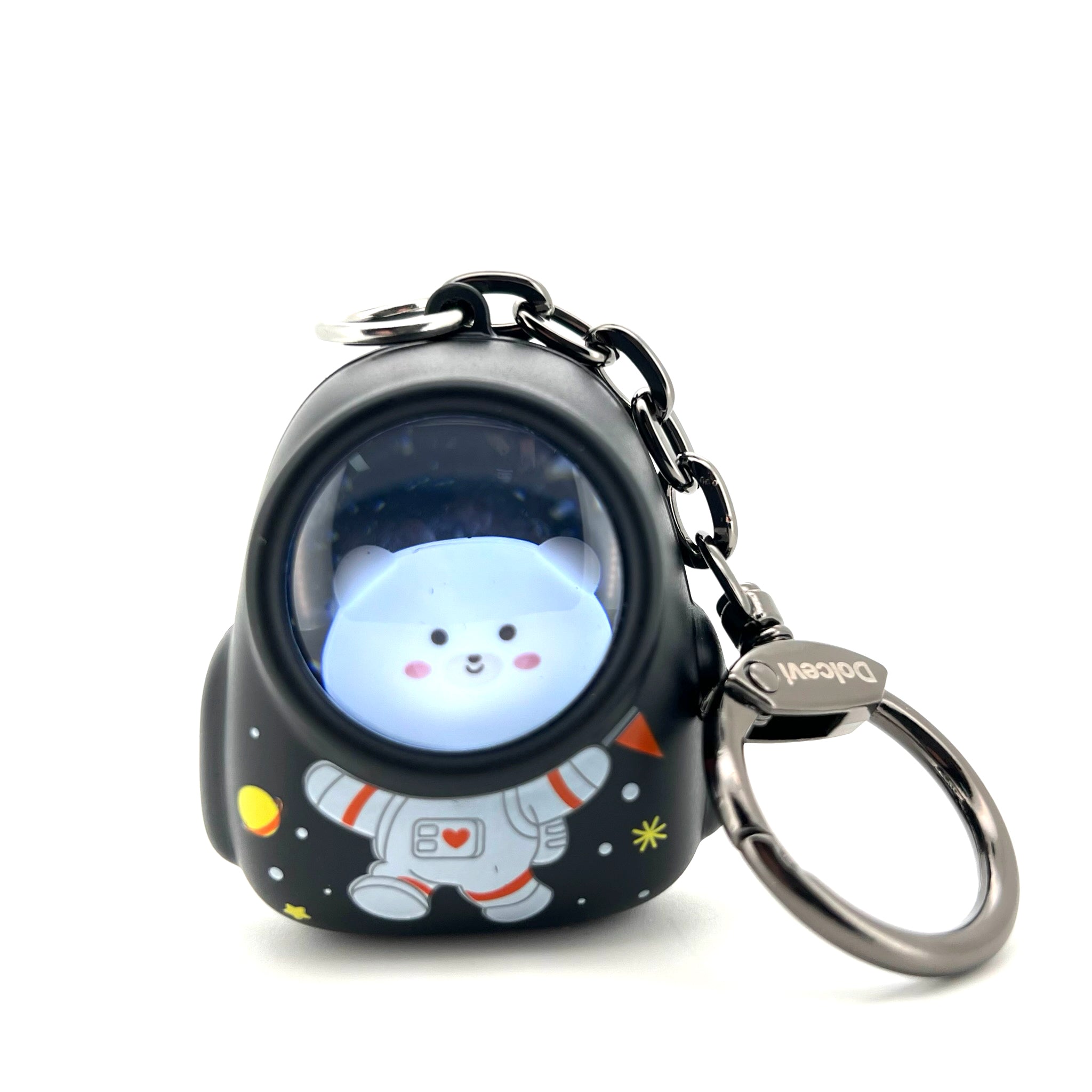 Black Astro Bear Capsule Charm