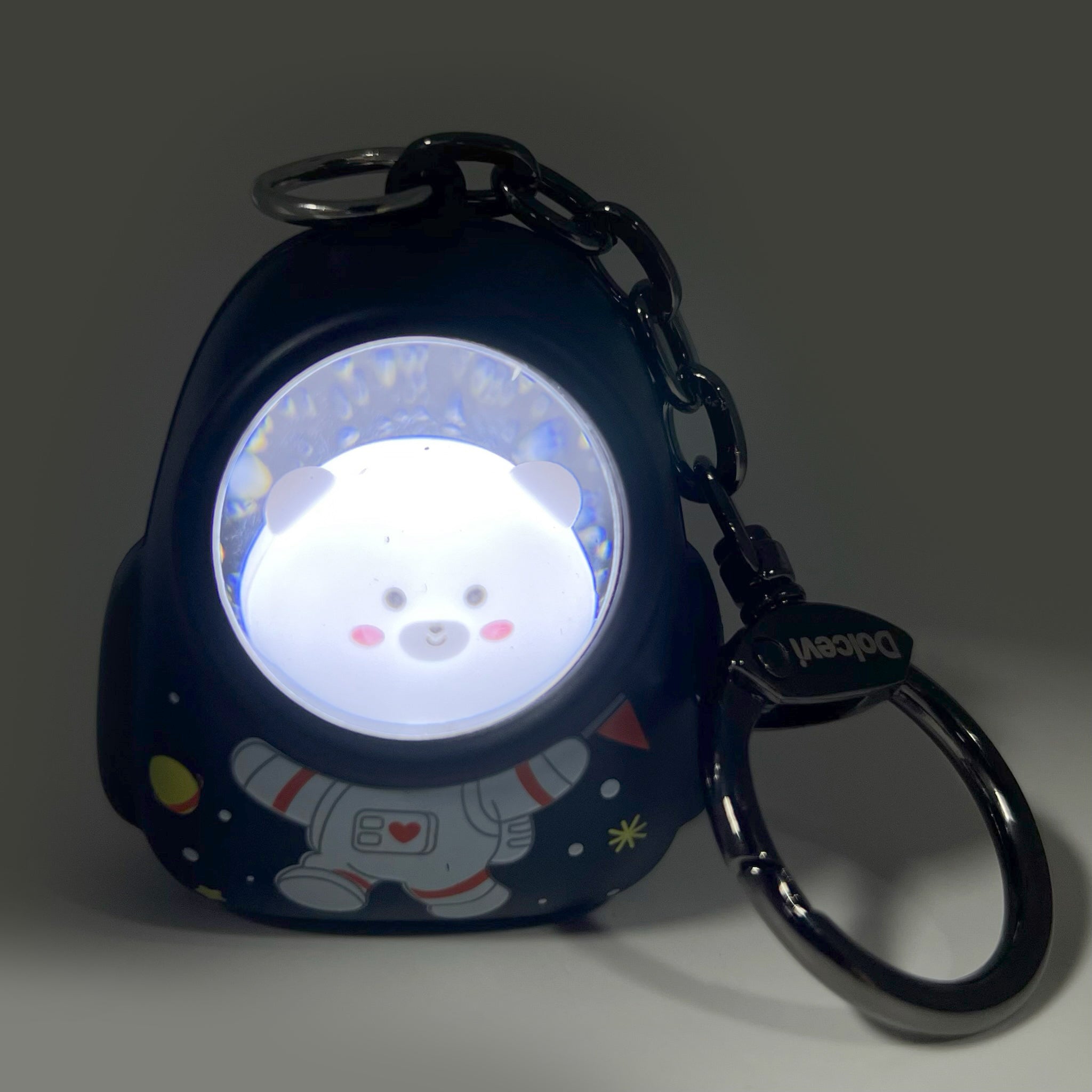 Black Astro Bear Capsule Charm
