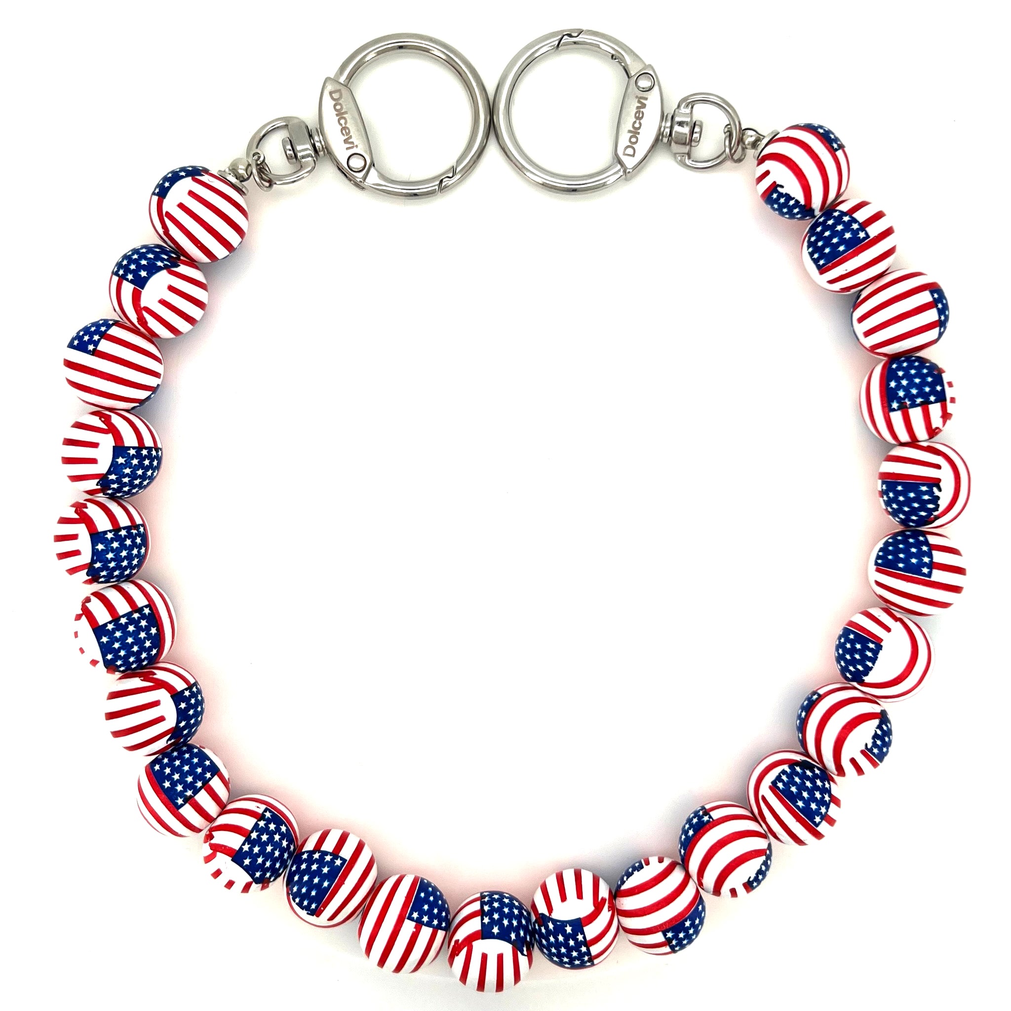Patriotic Beaded Charm
