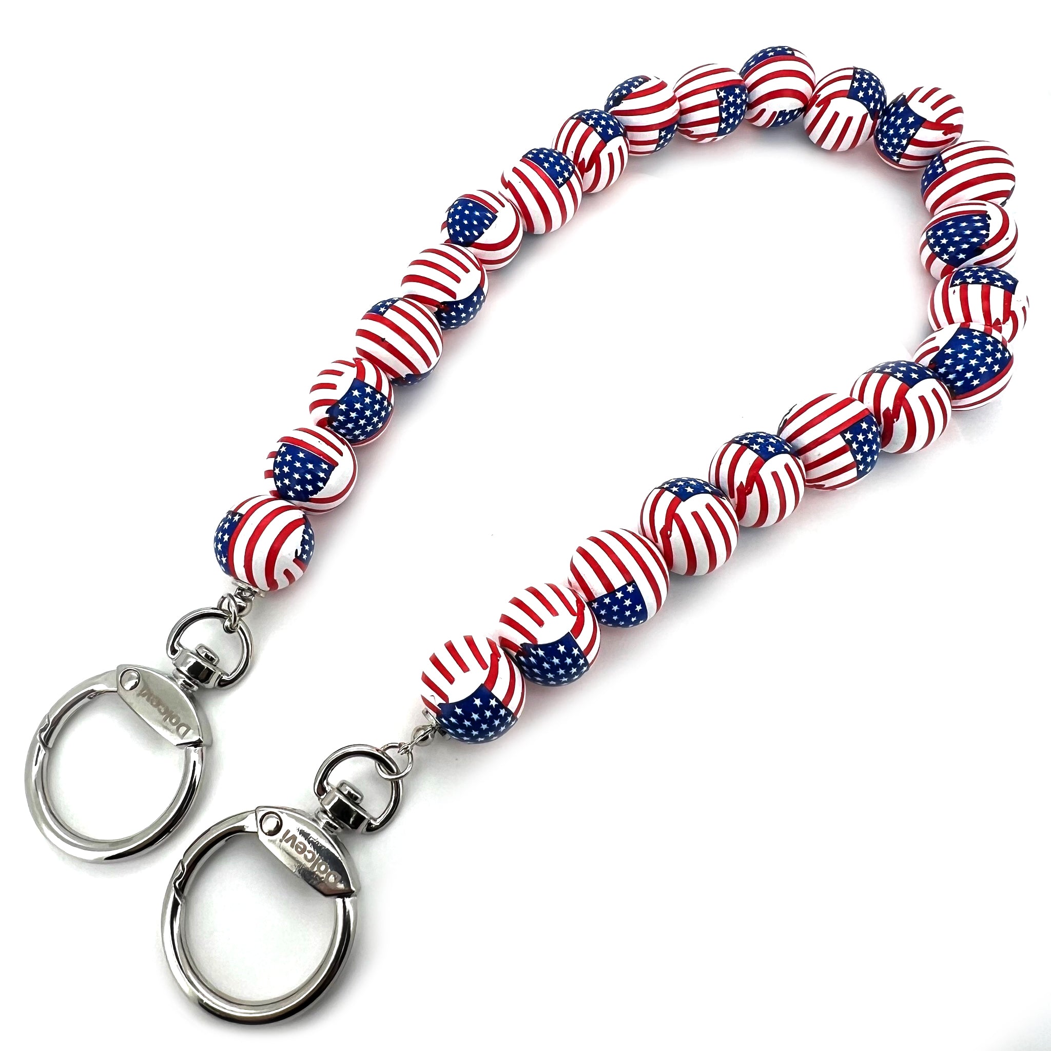 Patriotic Beaded Charm