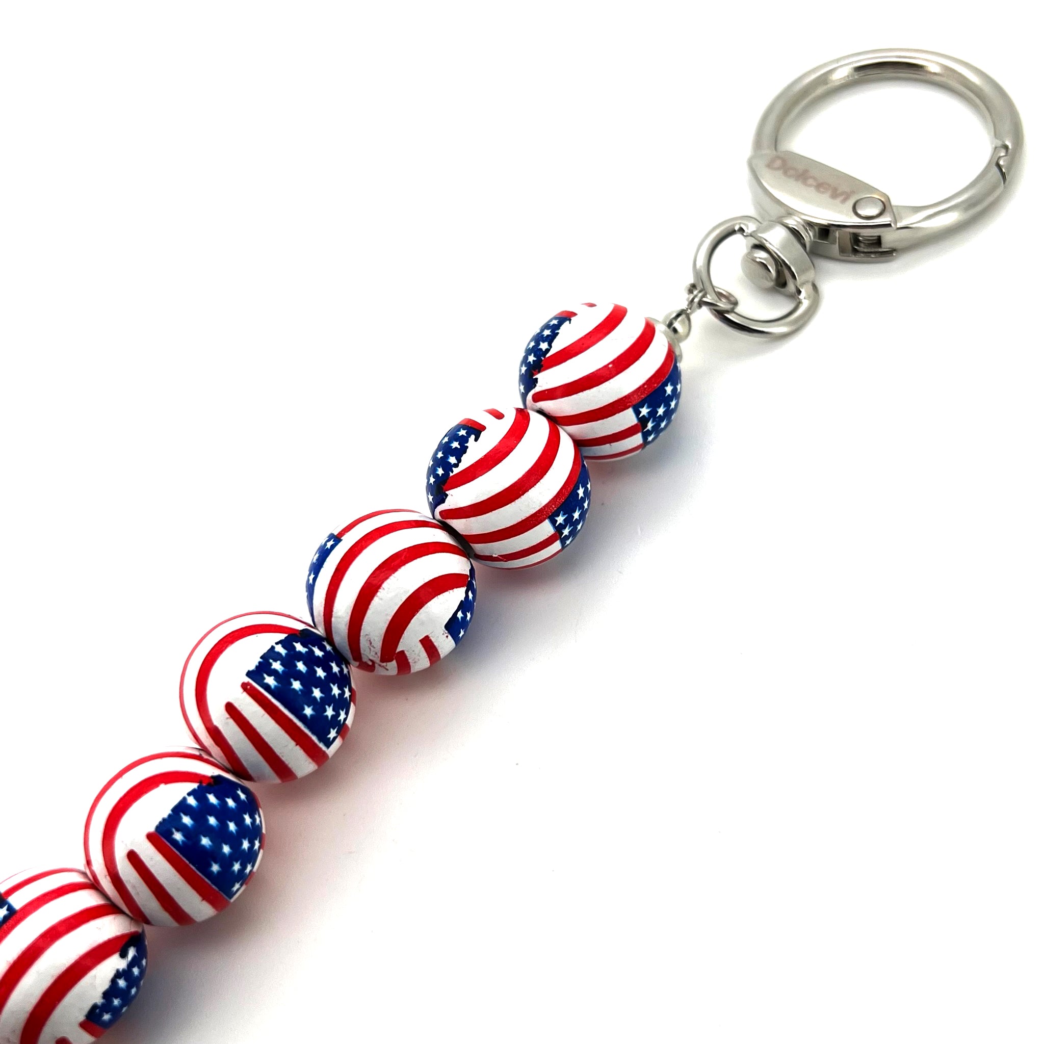Patriotic Beaded Charm