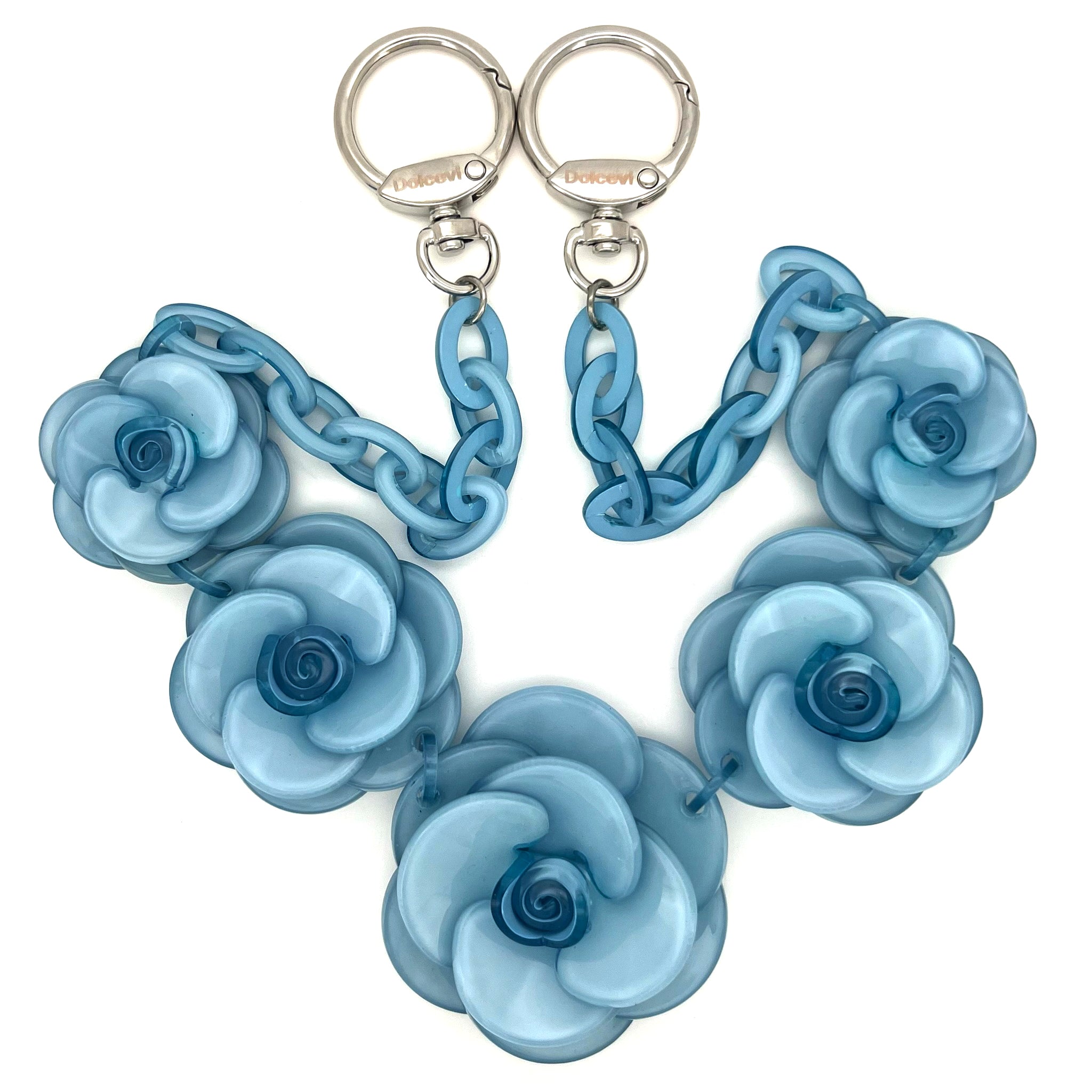 Ethereal Blue Rose Charm