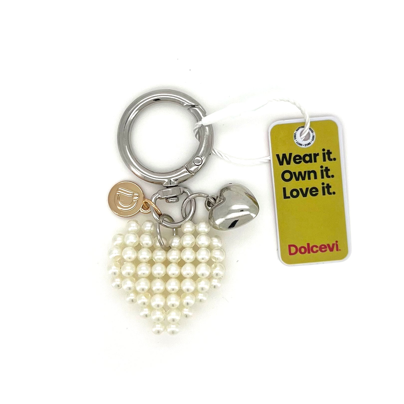 Pearl Heart Charm