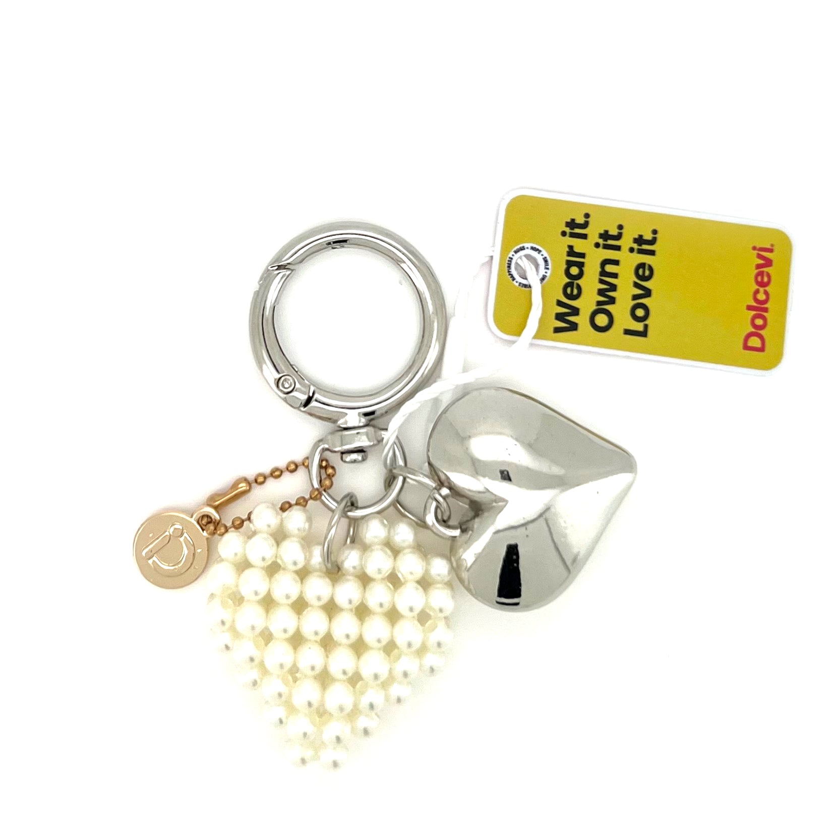 Pearl Heart Charm