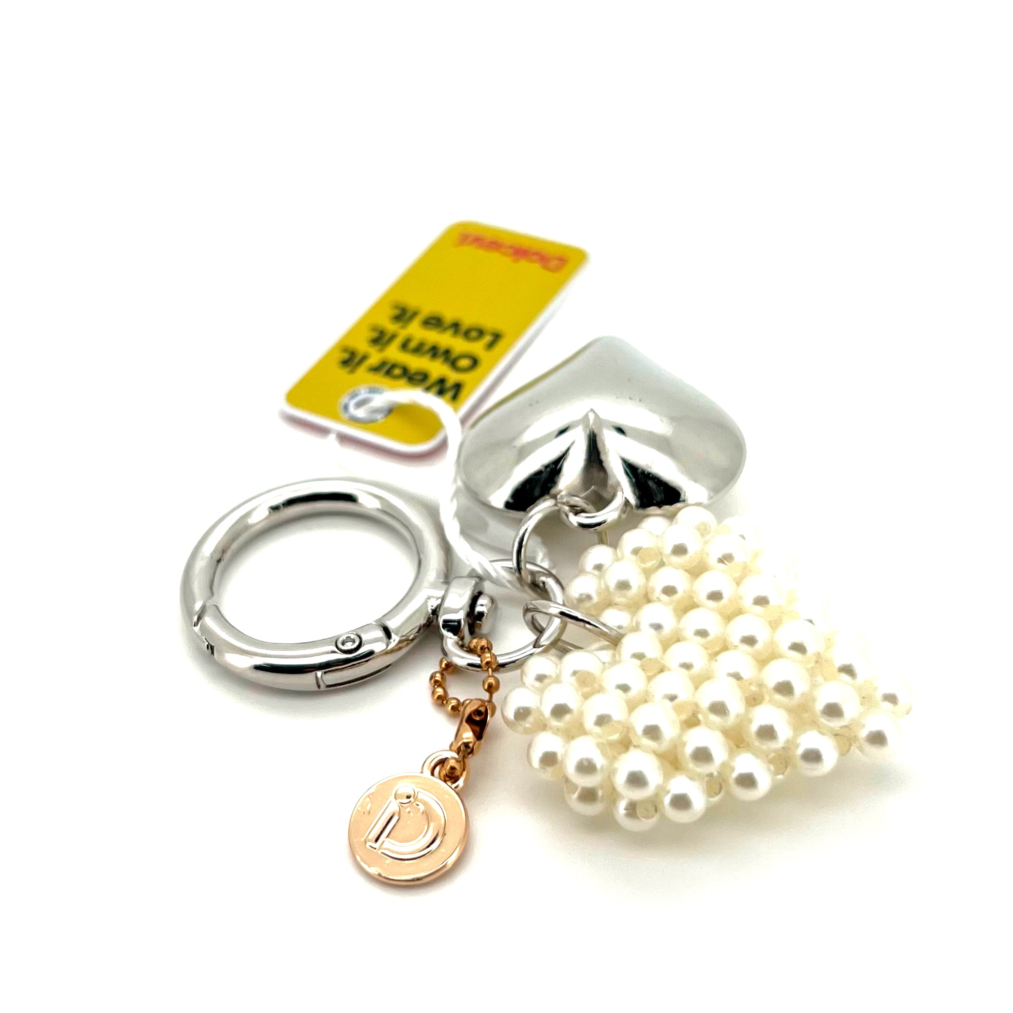 Pearl Heart Charm